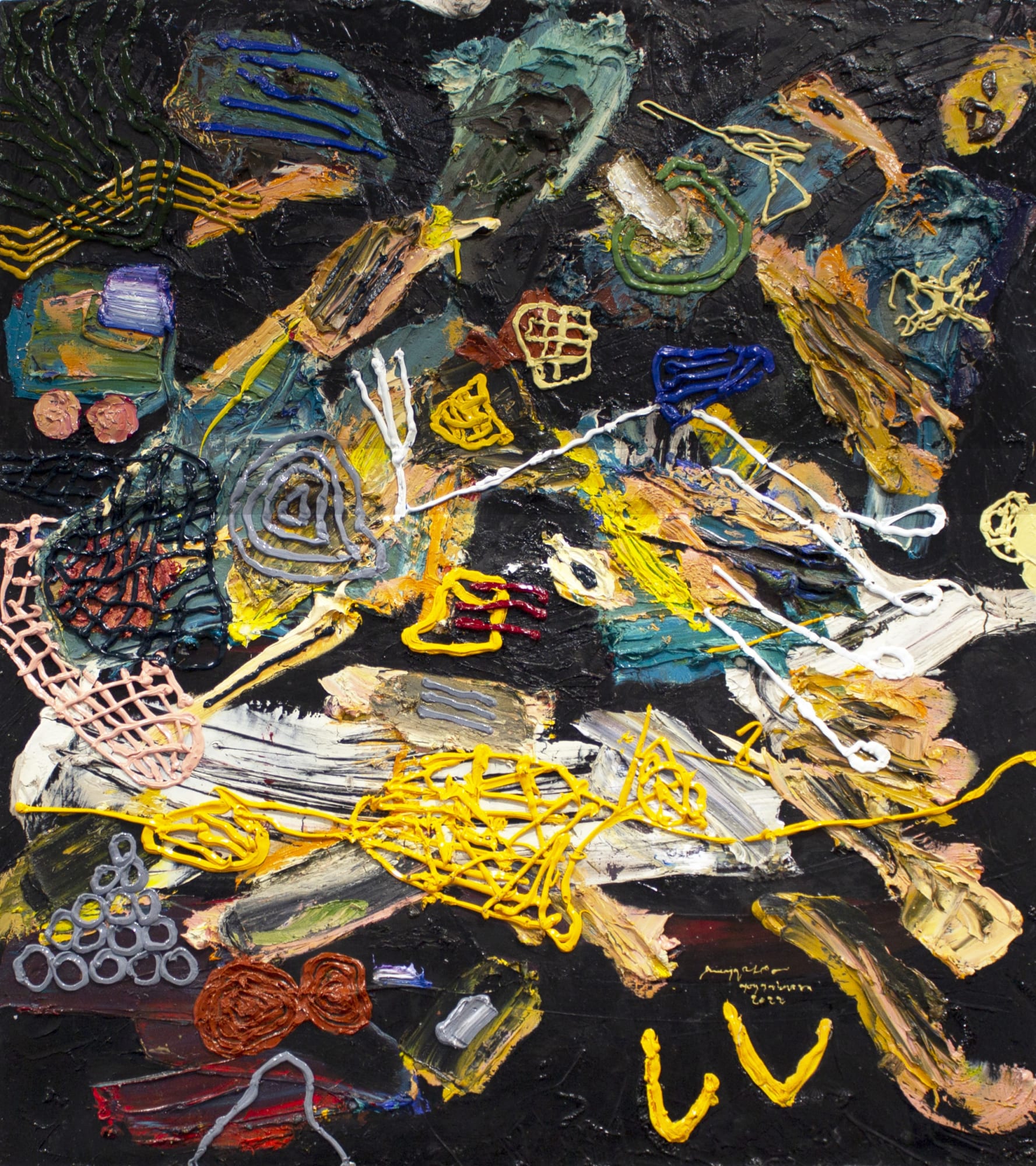 Rangga Aputra Untitled (2) 2022 Oil on canvas 80 x 70 cm