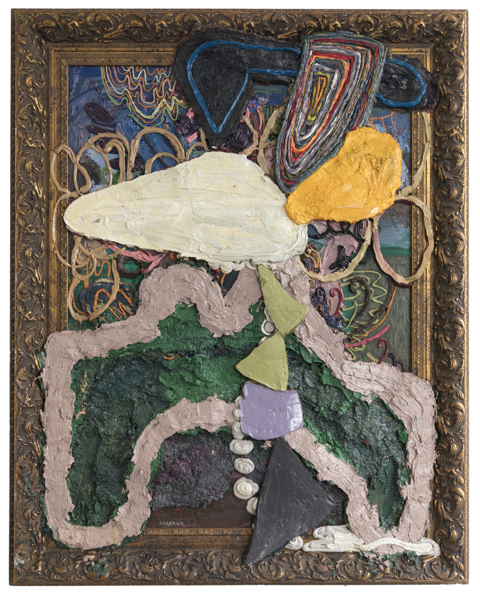 Jigger Cruz Primordial 2022 Oil on canvas 150 × 120 cm