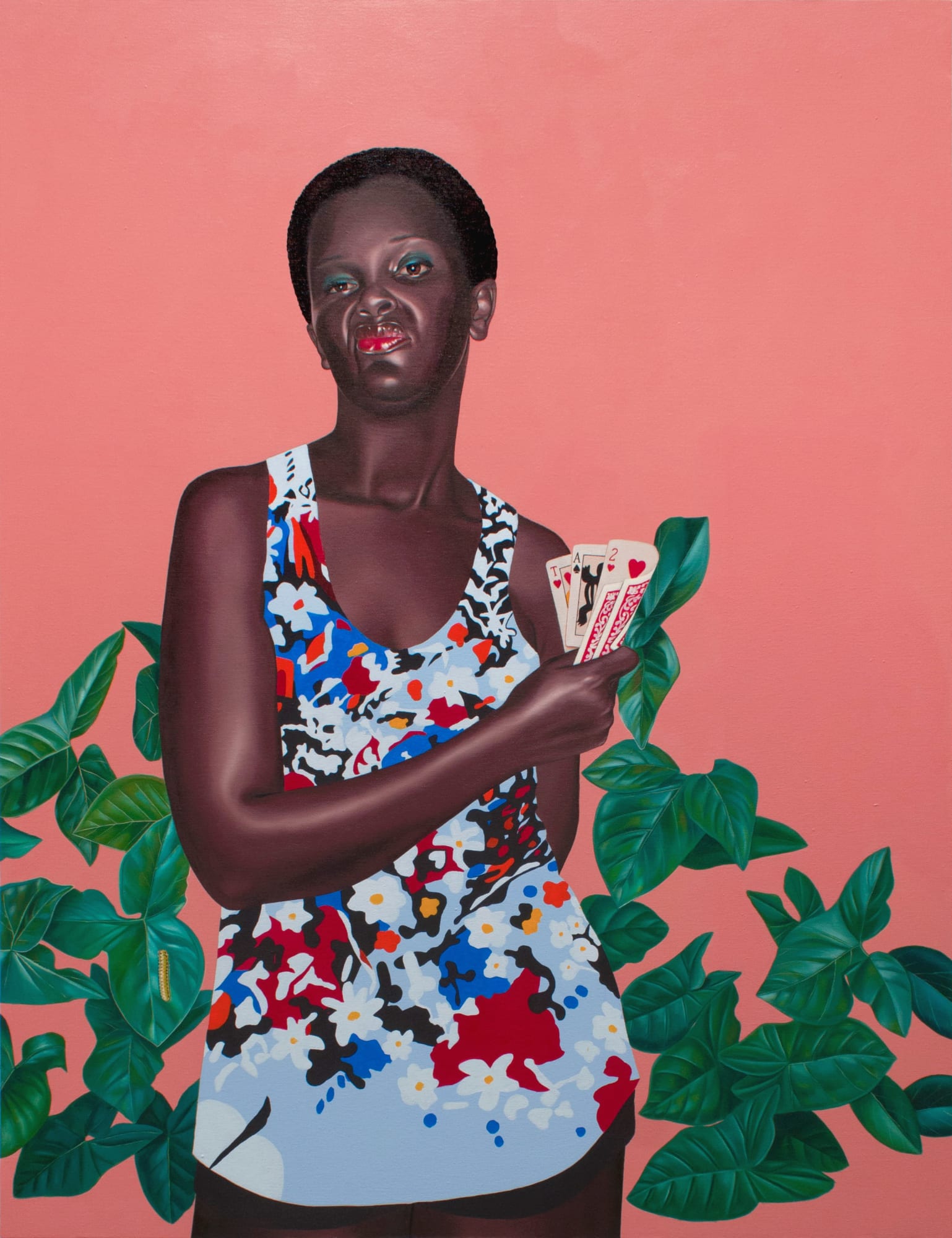 Arim Andrew Hearts and a crocodile 2022 Oil on canvas 129,5 x 99,5 cm