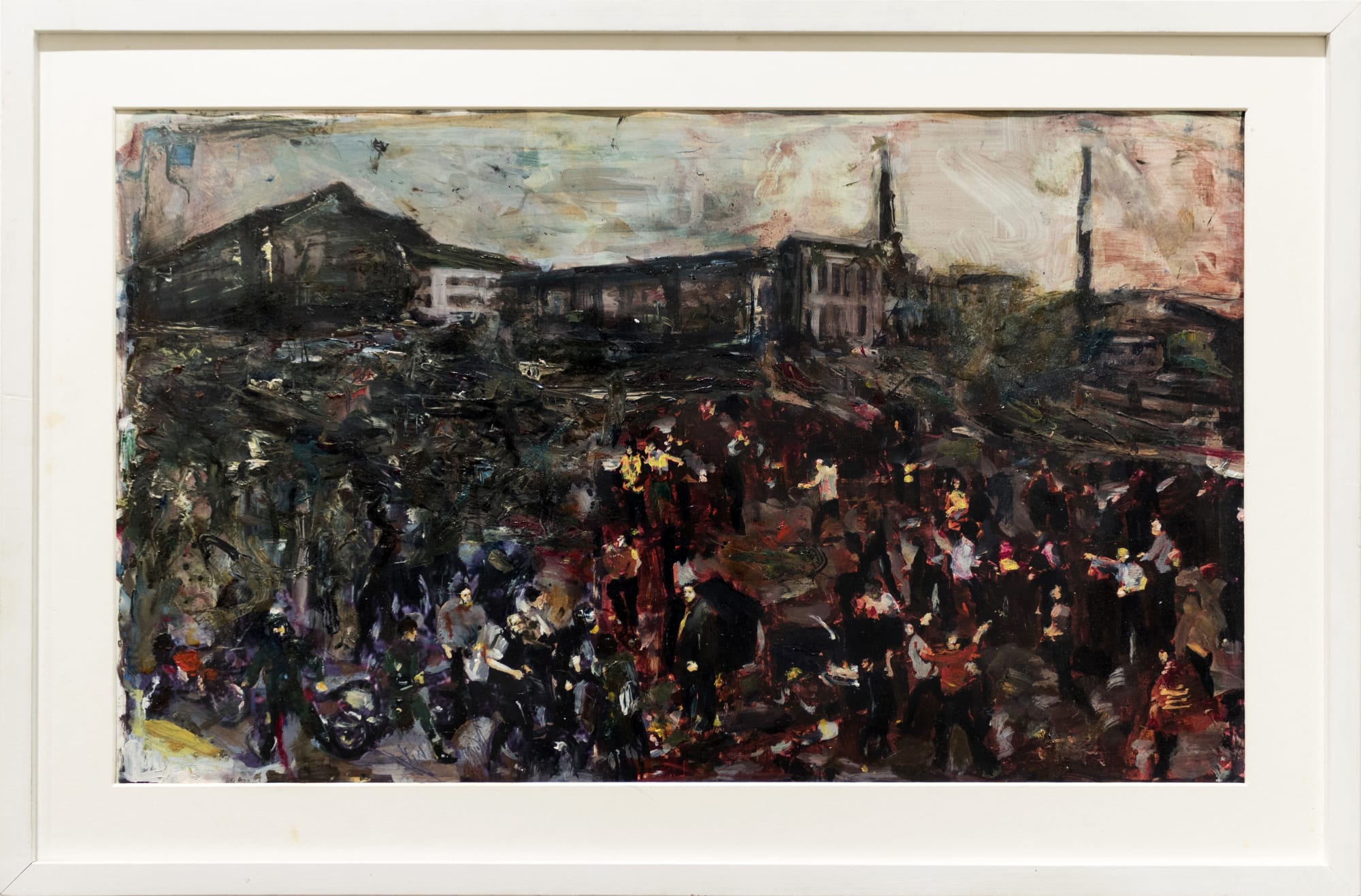 Arvin Golrokh Metamorfosi antropologica 1 2017 Mixed media on paper 42 x 64 cm