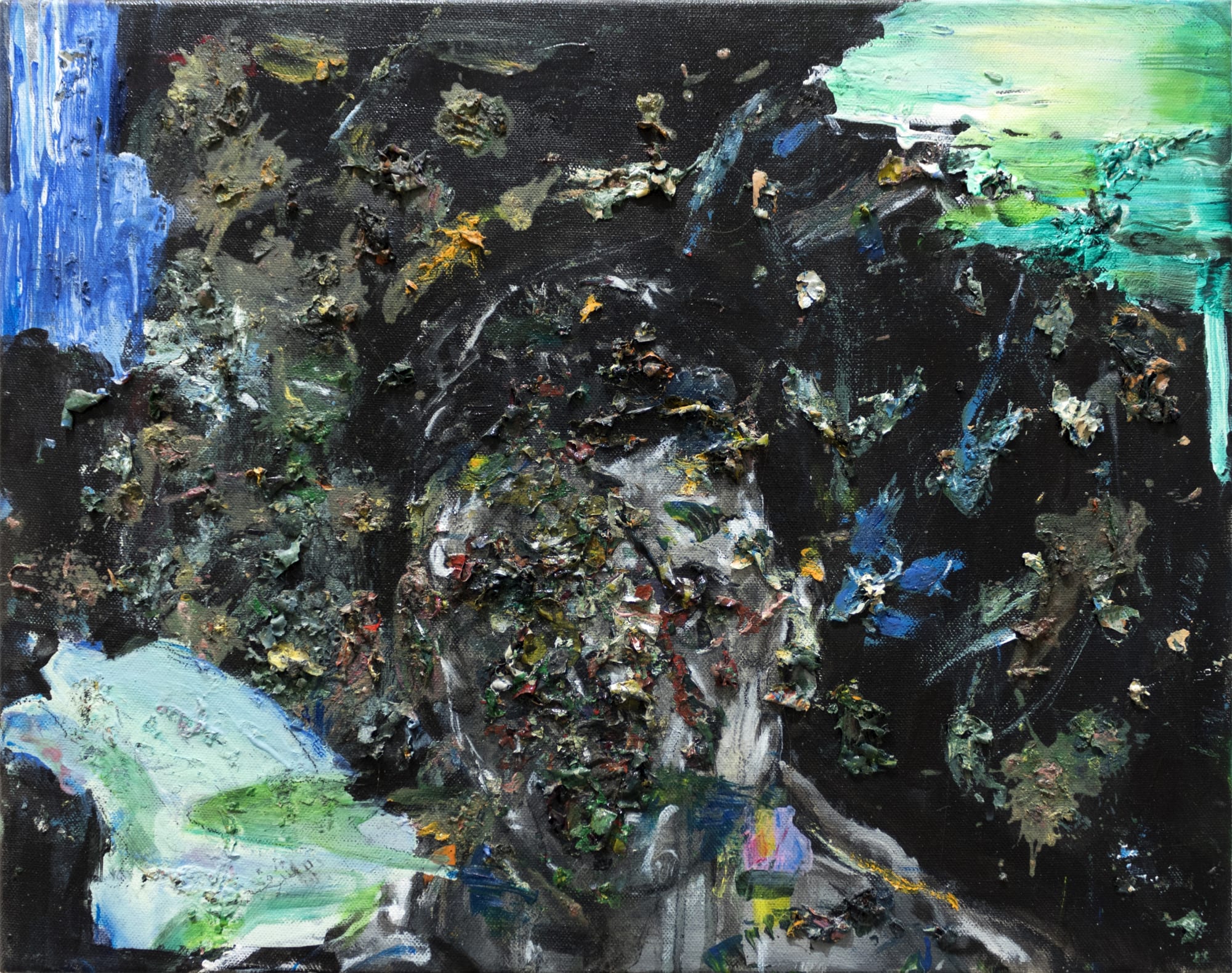 Arvin Golrokh Autoritratto 2021 Oil on canvas 40 x 50 cm