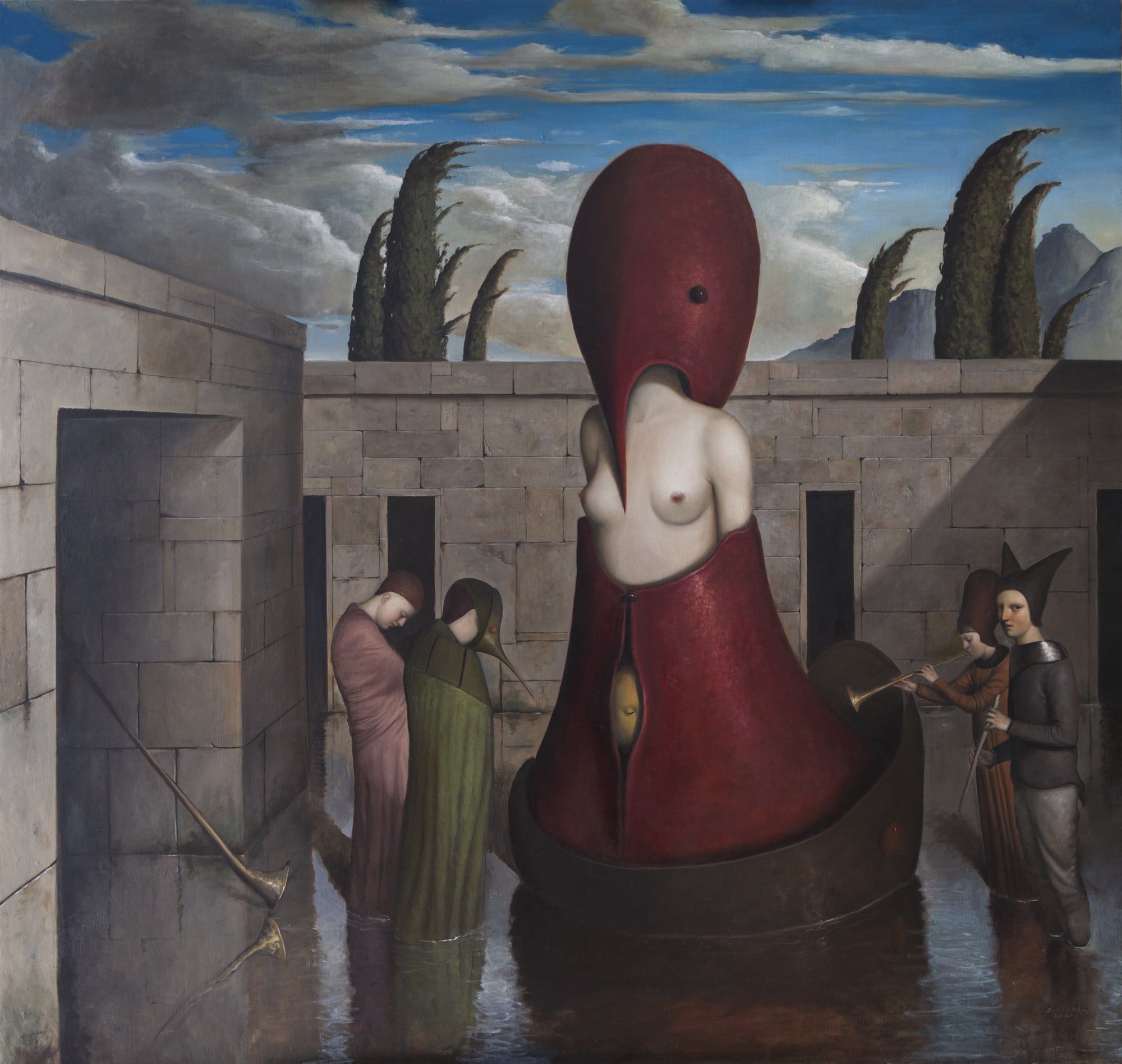 Alessandro Sicioldr La grande sposa 2021 (Sold) Oil on linen 175 x 185 cm