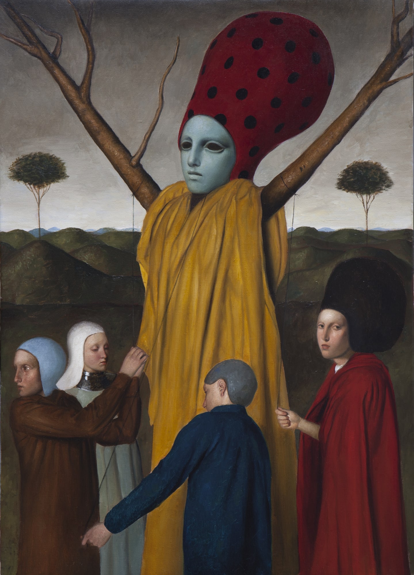 Alessandro Sicioldr Il fantoccio 2021 (Sold) Oil on linen 70 x 50 cm