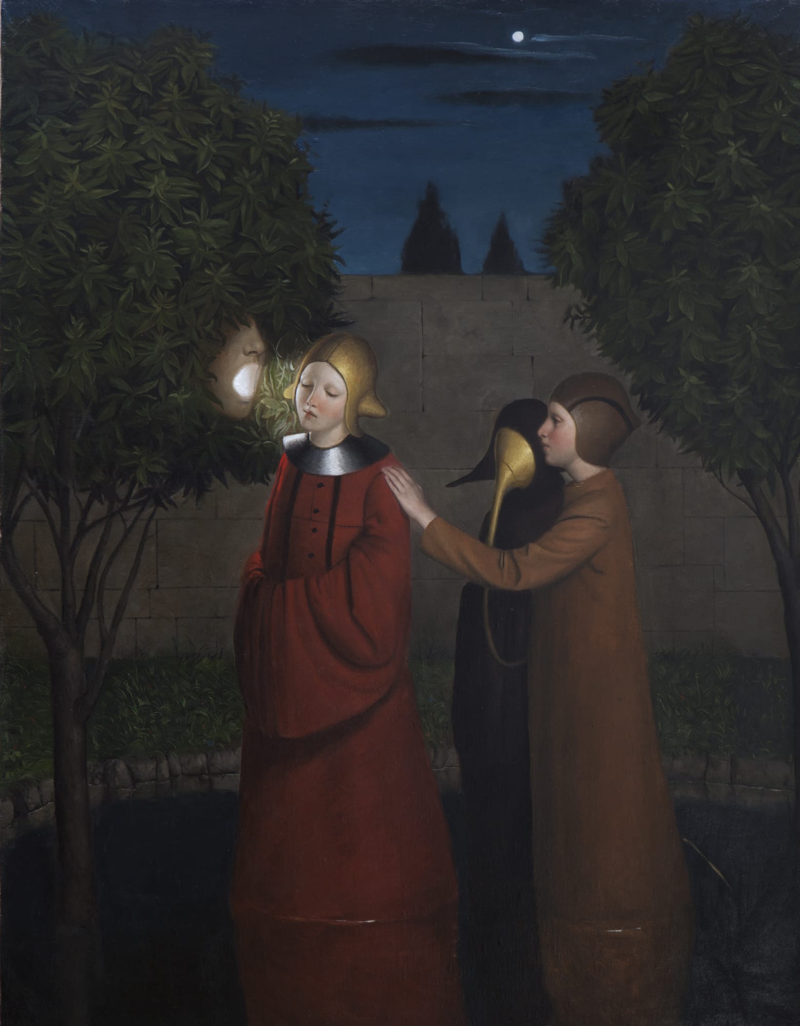 Alessandro Sicioldr Il maestro o la voce 2021 (Sold) Oil on linen 90 x 70 cm