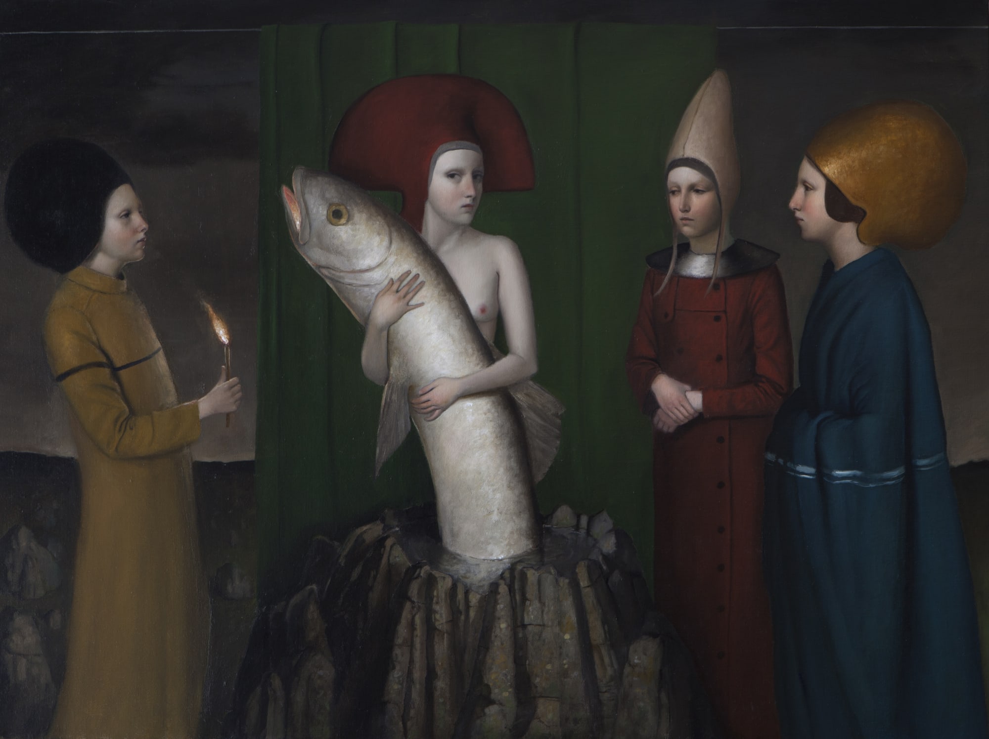 Alessandro Sicioldr Il pozzo 2021 (Sold) Oil on linen 60 x 80 cm