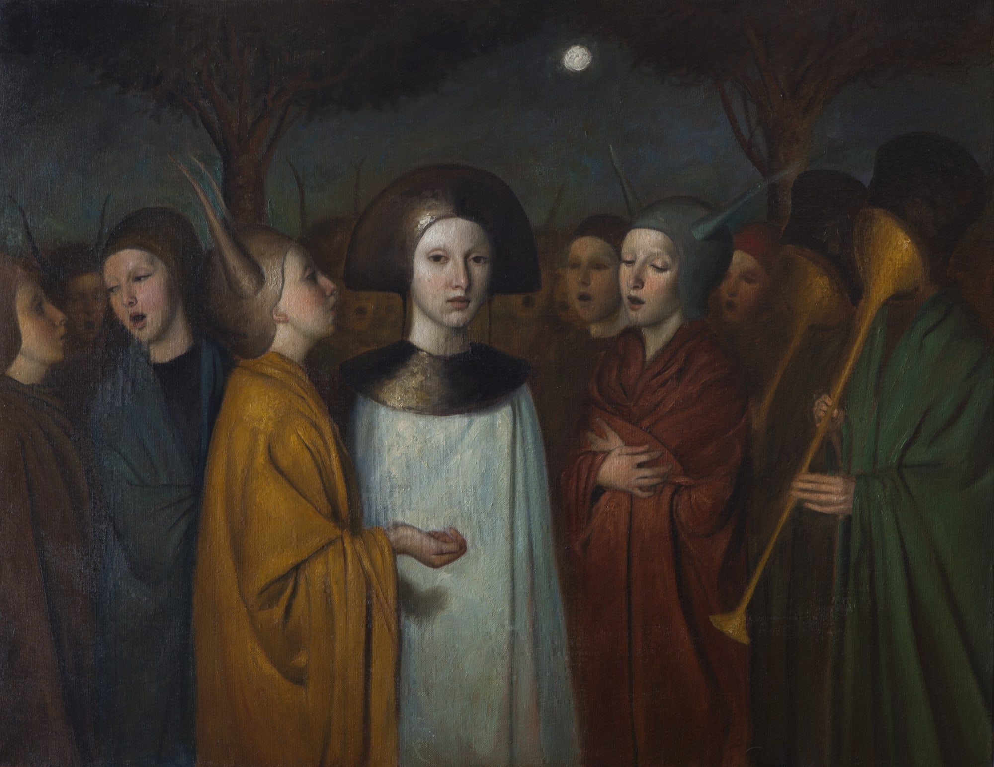 Alessandro Sicioldr La maga 2021 (Sold) Oil on linen 70 x 90 cm