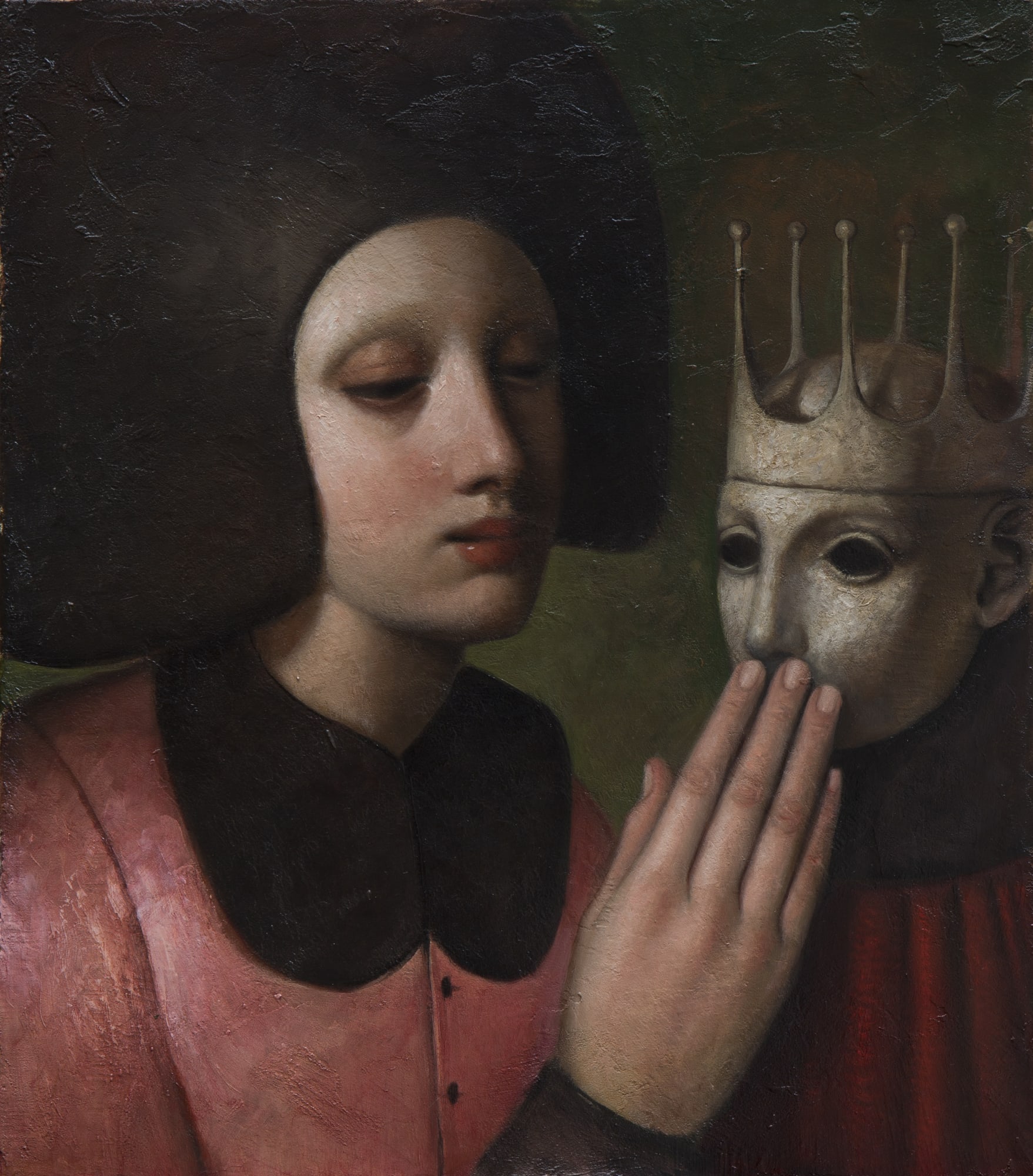 Alessandro Sicioldr Silenzio piccolo re 2022 (Sold) Oil on linen 45 x 50 cm