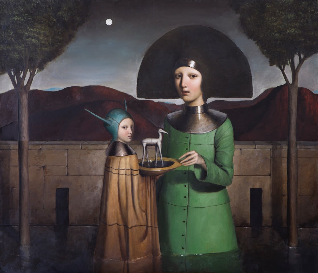 Alessandro Sicioldr Il giocattolo 2021 (Sold) Oil on linen 70 x 80 cm