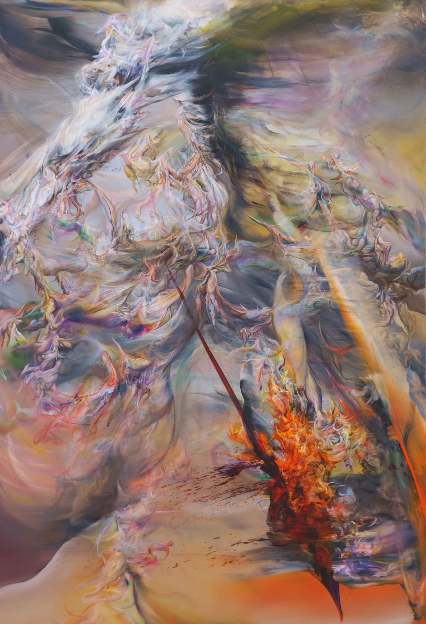 Ruben Pang Sheath of Flexors 2020-2021 Oil, alkyd and dammar varnish on aluminium composite panel