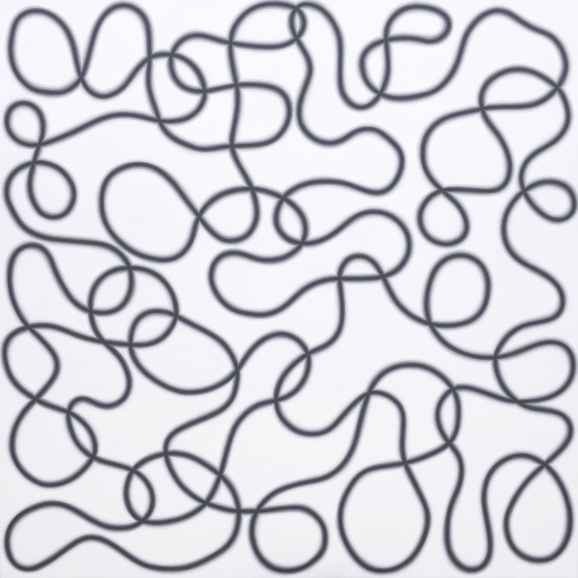 I Gusti Tantin Udiantara The infinity line #4 2020 Acrylic on canvas 120 × 120 cm