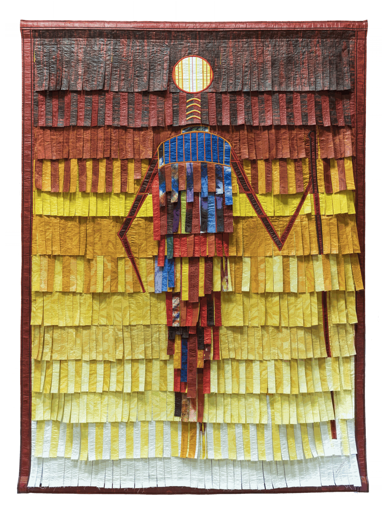 Abdoulaye Konaté Homme du Sahel 2015 Textile 217 × 150 cm