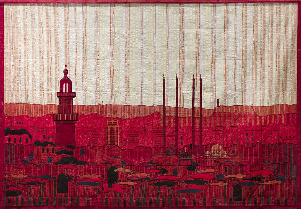Abdoulaye Konaté Alep 2017 Textile 346 x 236 cm