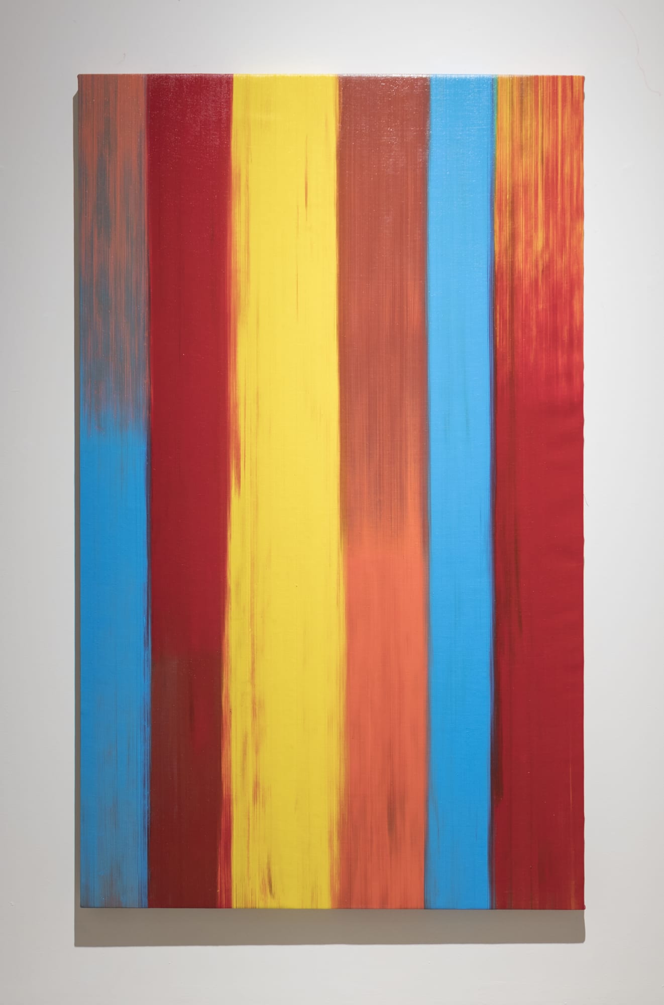 Marco Mazzucconi Essere non qui 2020 Oil on canvas 212 × 126,5 × 4 cm