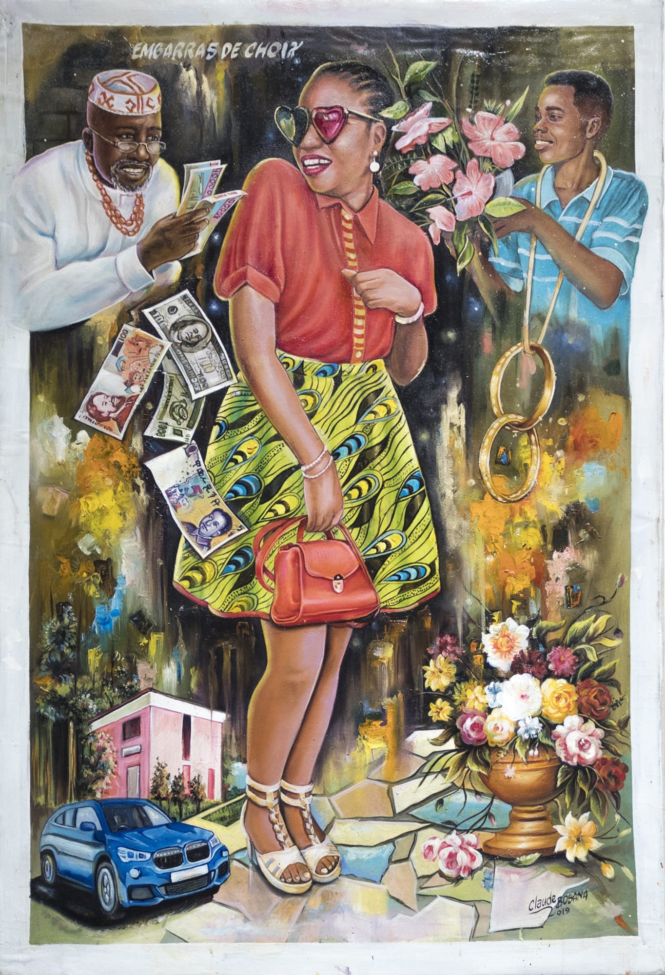 Claude Bosane Embarra de Choix 2019 Oil on canvas 119 × 78 cm