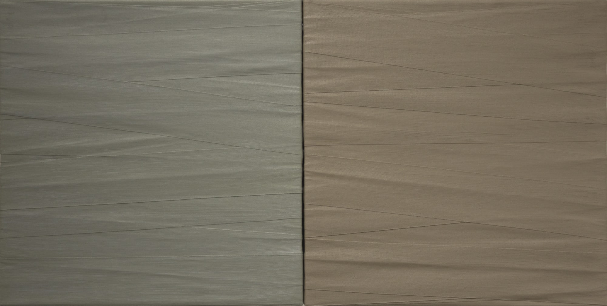 Paolo Cotani Benda 1976 Acrylic and elastic bandages 60 × 120 cm