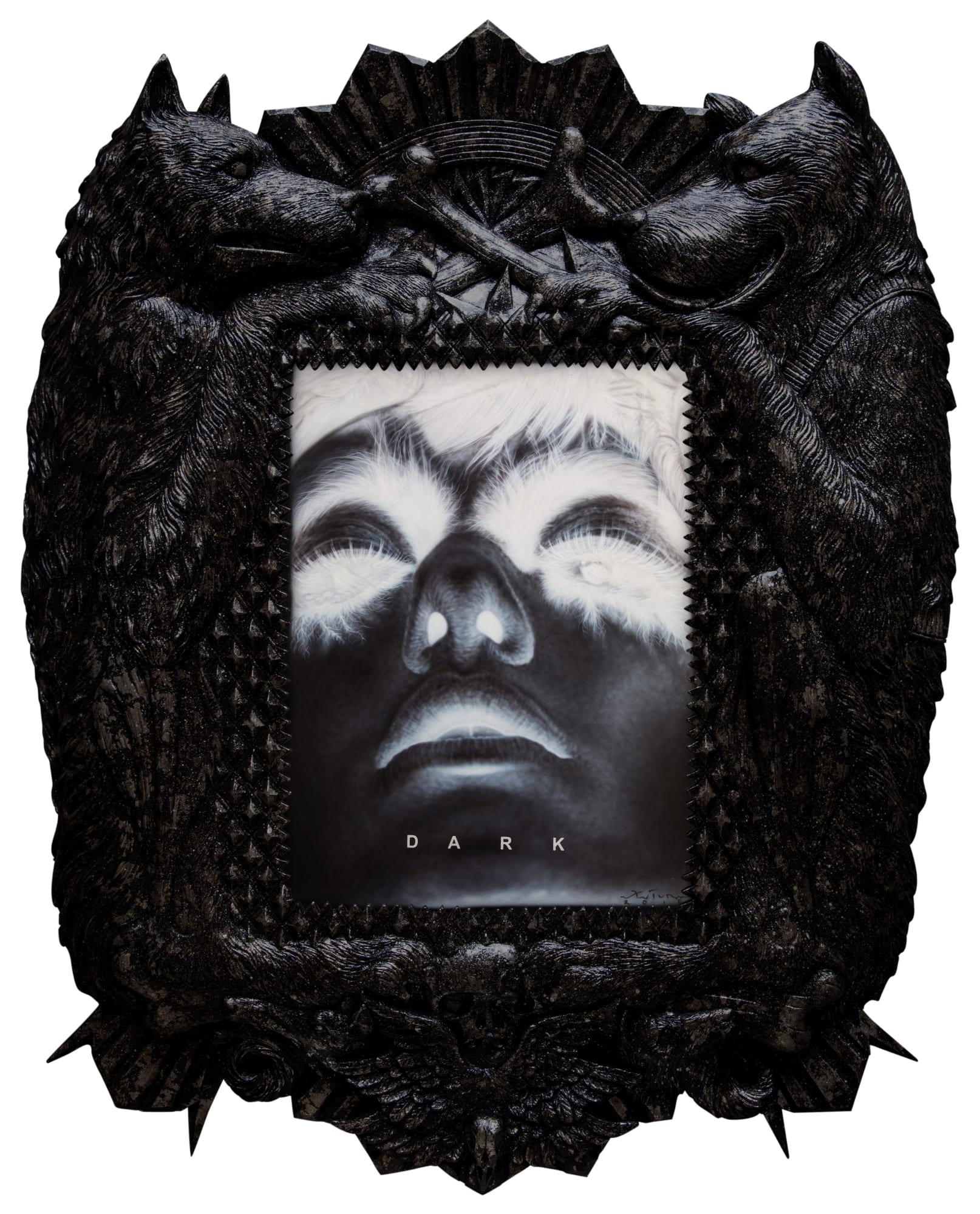 Ronald Ventura Territorial Crossing 11 2018 Oil on canvas, fiberglass/resin frame 89 x 71 x 5 cm