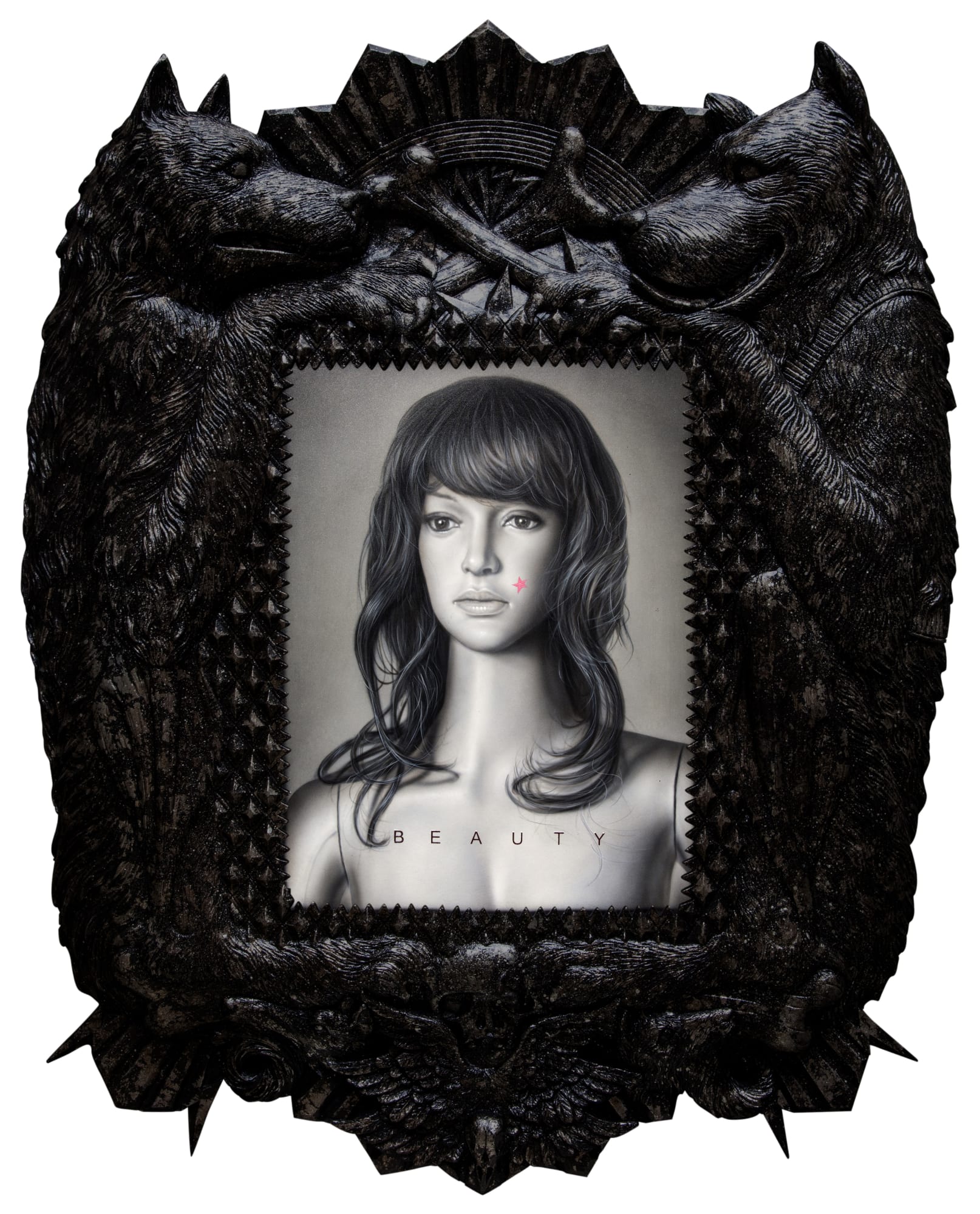 Ronald Ventura Territorial Crossing 3 2018 Oil on canvas, fiberglass/resin frame 89 x 71 x 5 cm