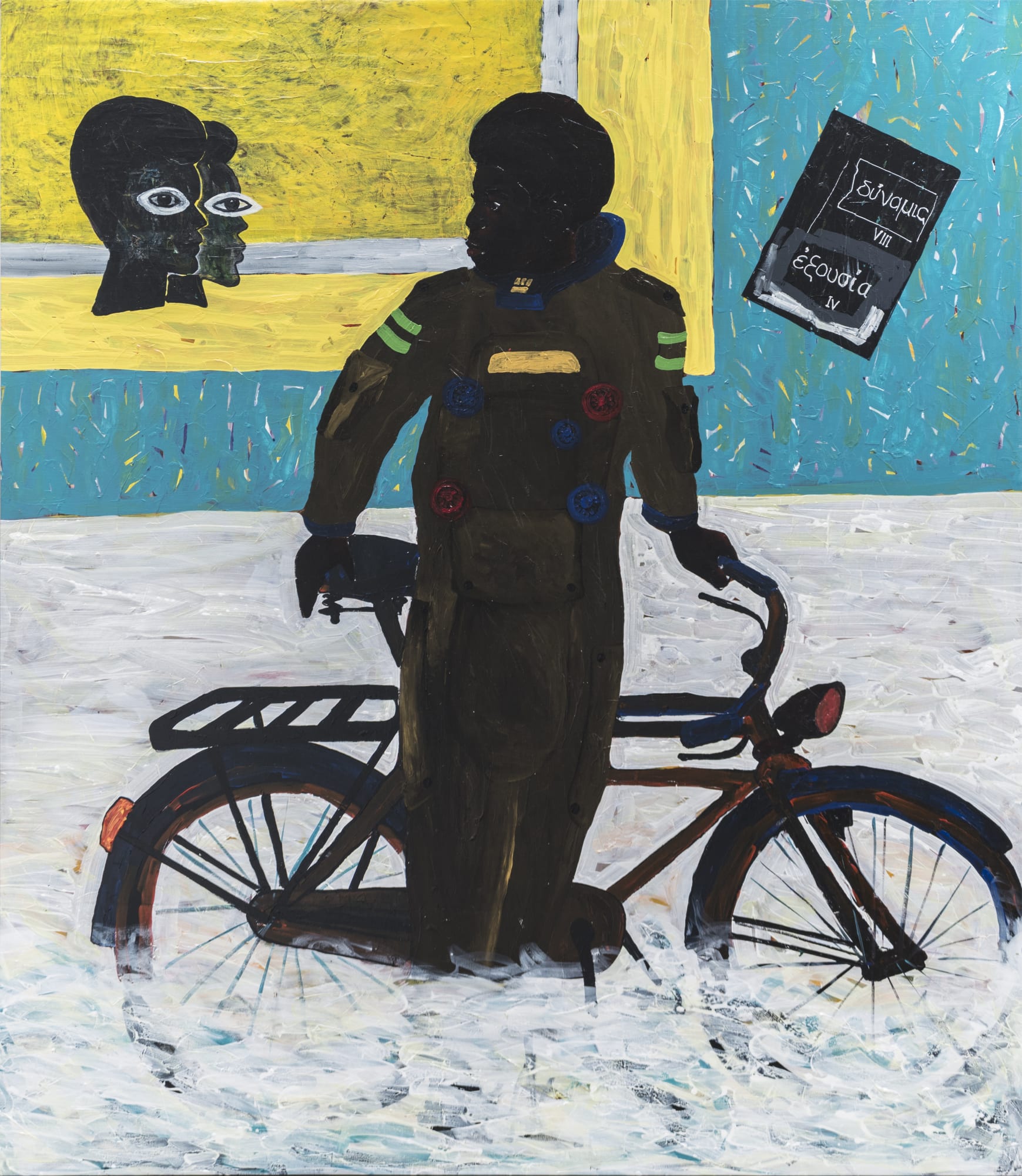 Godwin Champs Namuyimba How far we have come 2023 Acrylic on canvas 236,5 × 202,5 cm