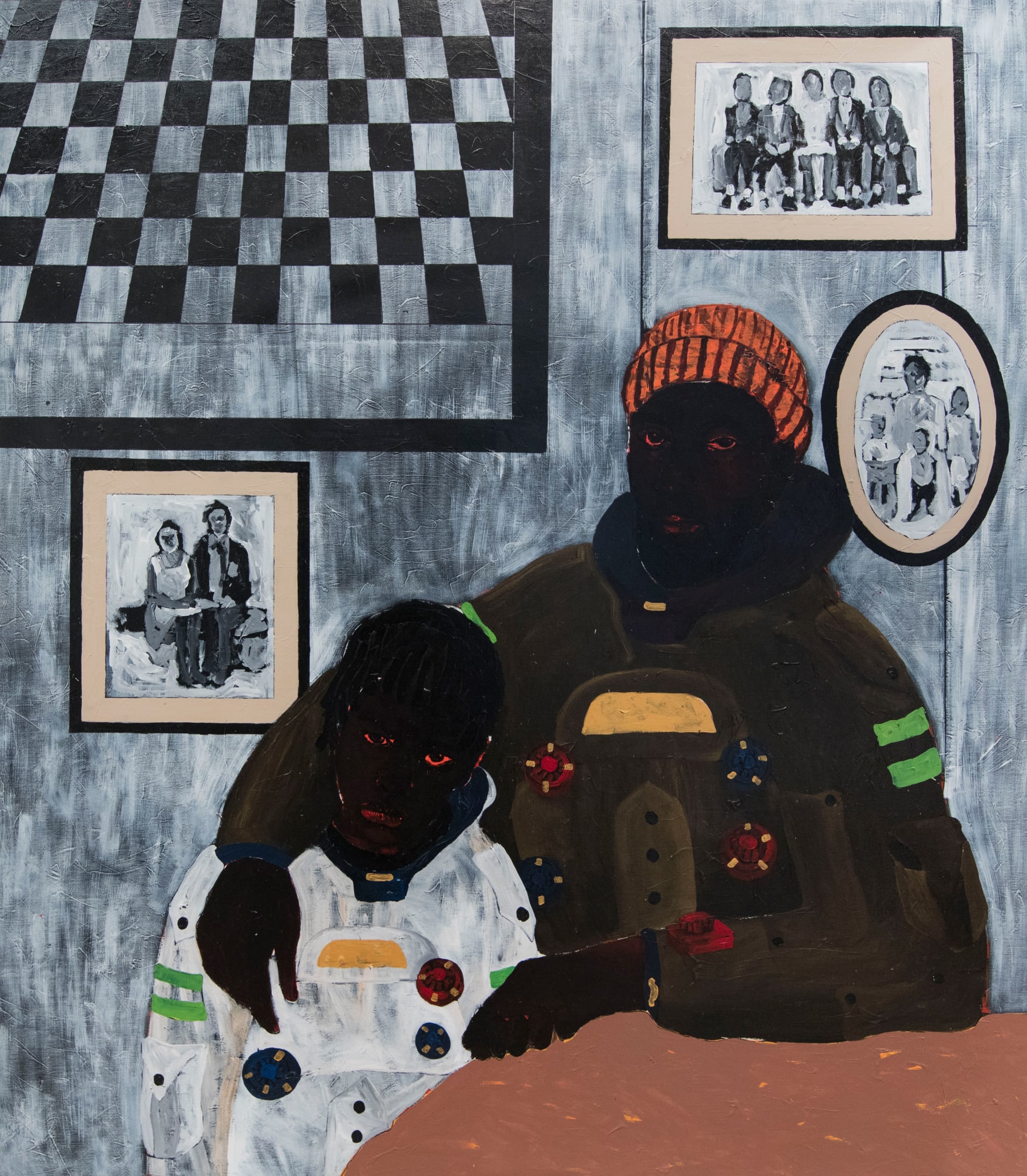 Godwin Champs Namuyimba Fathering spirit 2023 Acrylic on canvas 230 × 200 cm