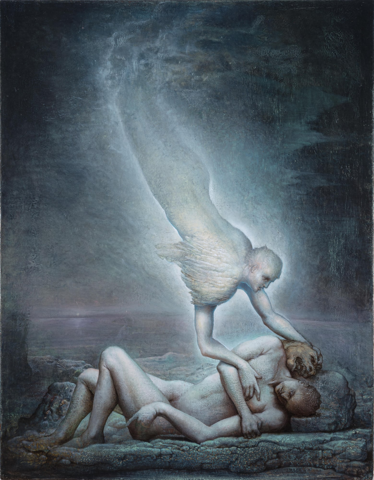 Agostino Arrivabene La bestia 2023 Oil on board 68 × 53 cm