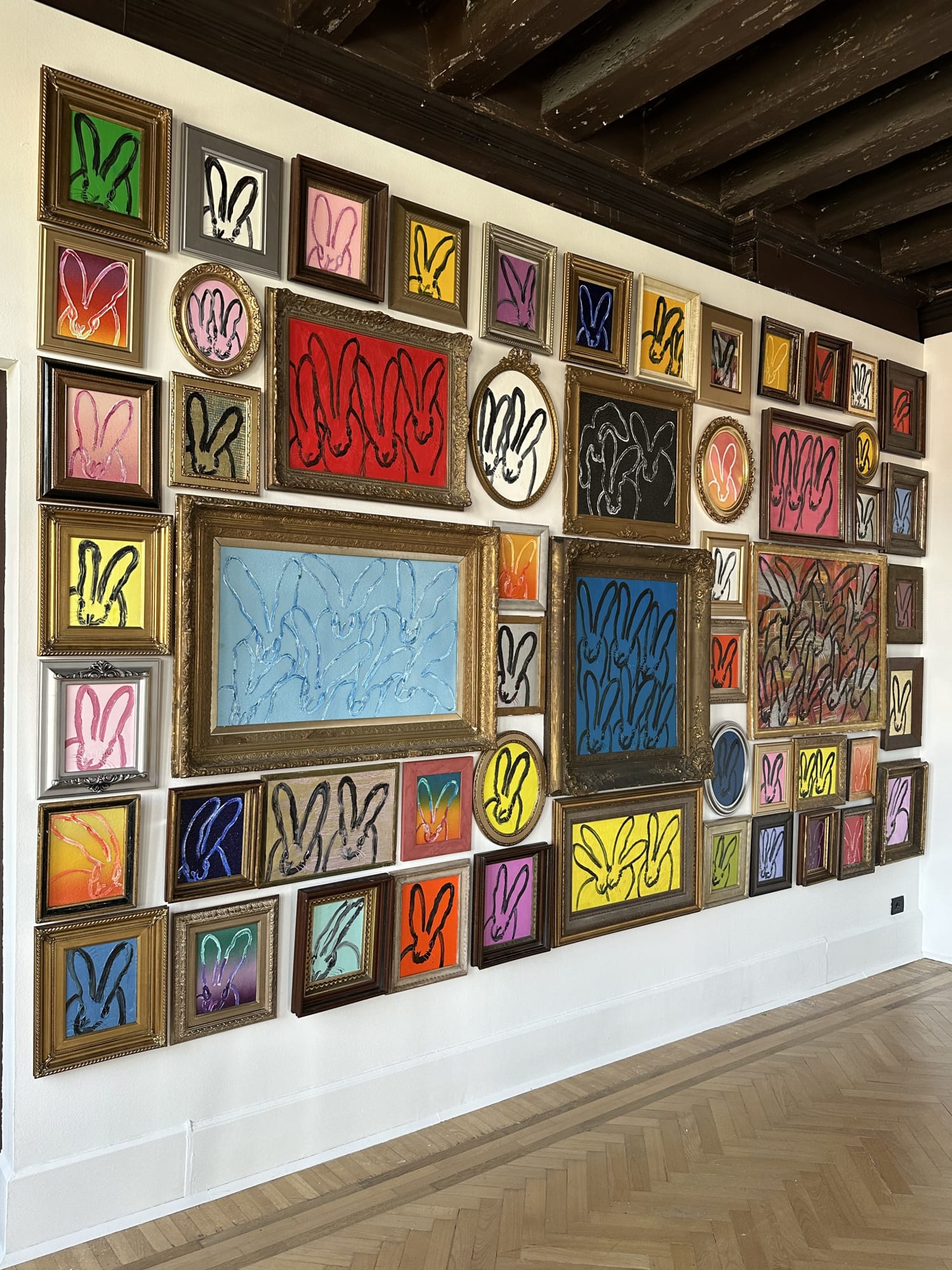 Hunt Slonem: The Bunny Wall