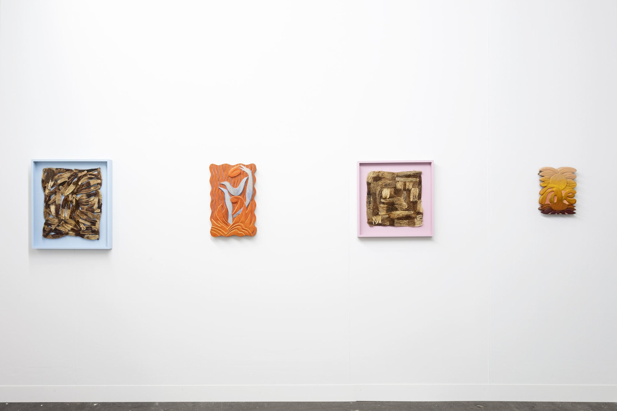 Installation view, LISTE - Art Fair Basel 2021, Duo show by Paul Beumer and Alejandra Venegas