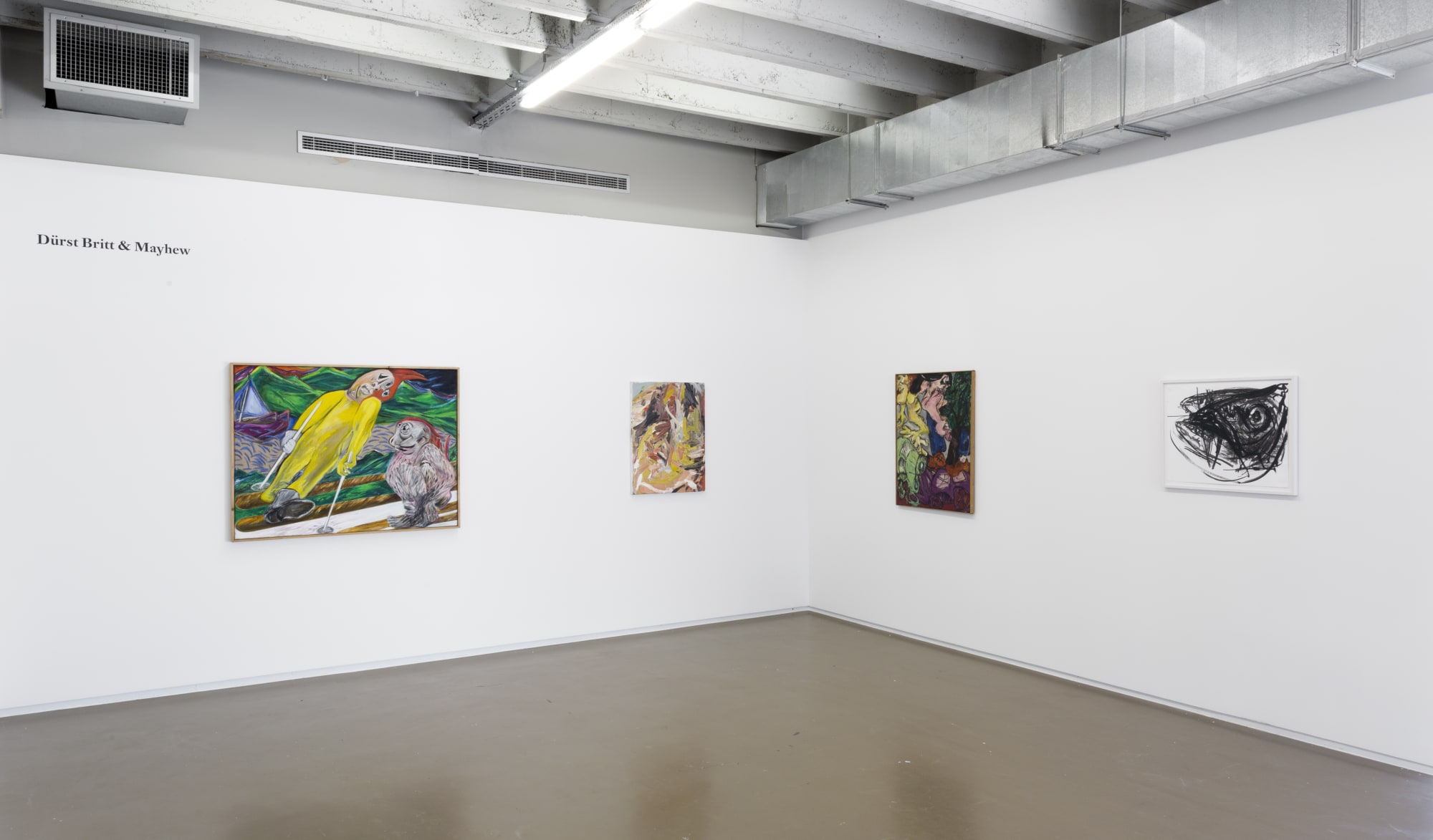 Installation view, Independent Brussels 2018, Duo show by Jacqueline de Jong and Wieske Wester