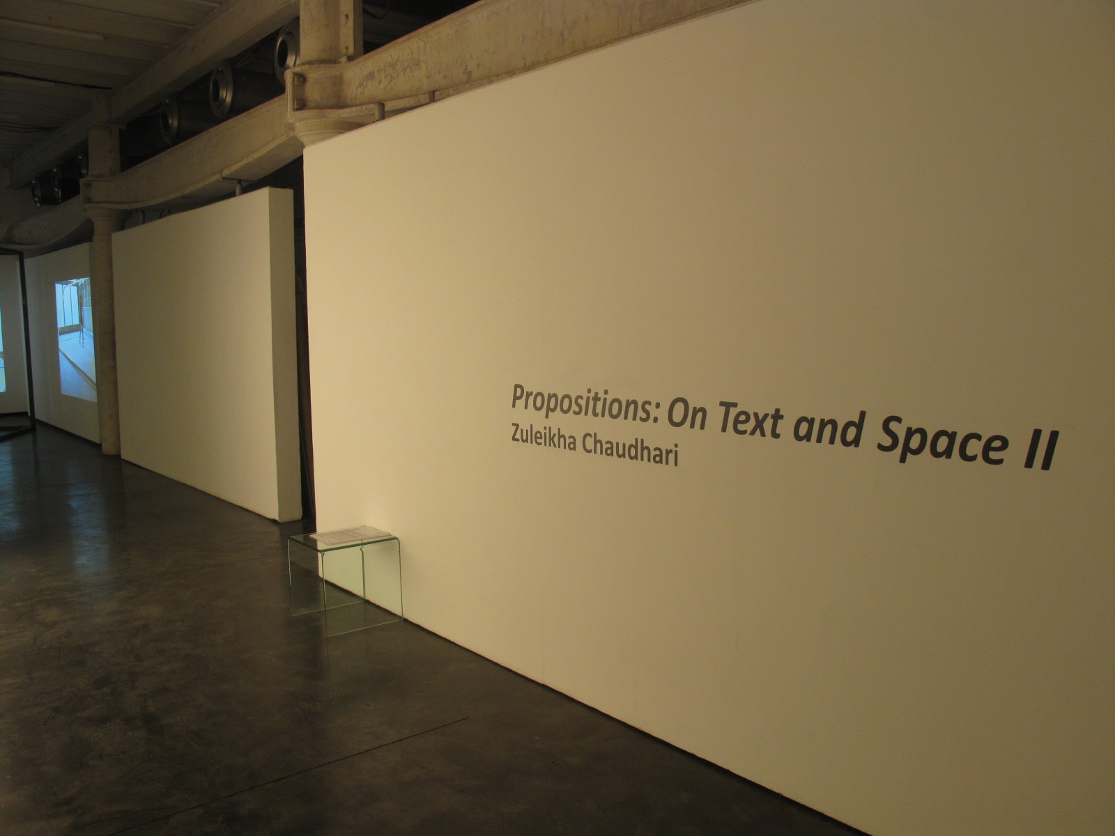 Propositions- on Text and Space II