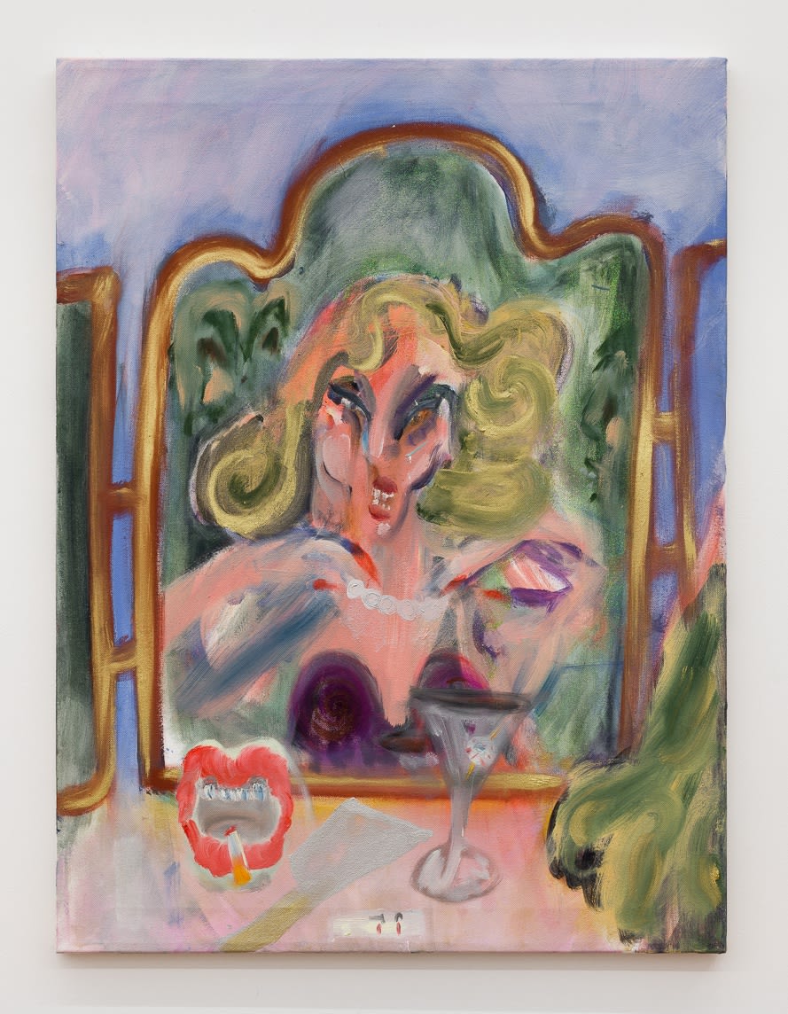 Sevina Tzanou Lugano, 2022 Oil and mixed media on canvas 80 x 60 cm 31 1/2 x 23 5/8 in