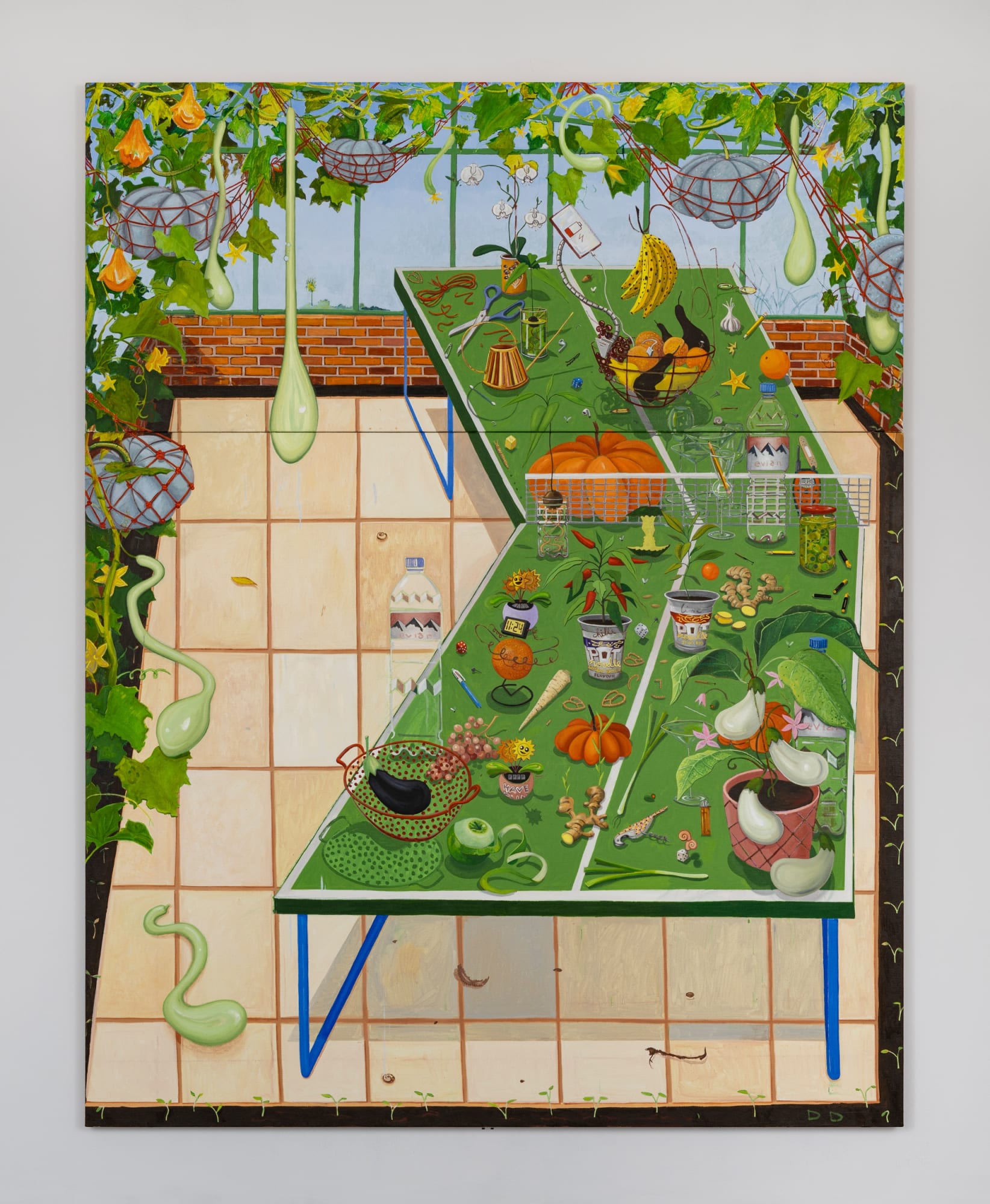 DICKON DRURY Chaos Gardening, 2025 Oil on flax 255 x 200 cm 100 3/8 x 78 3/4 in