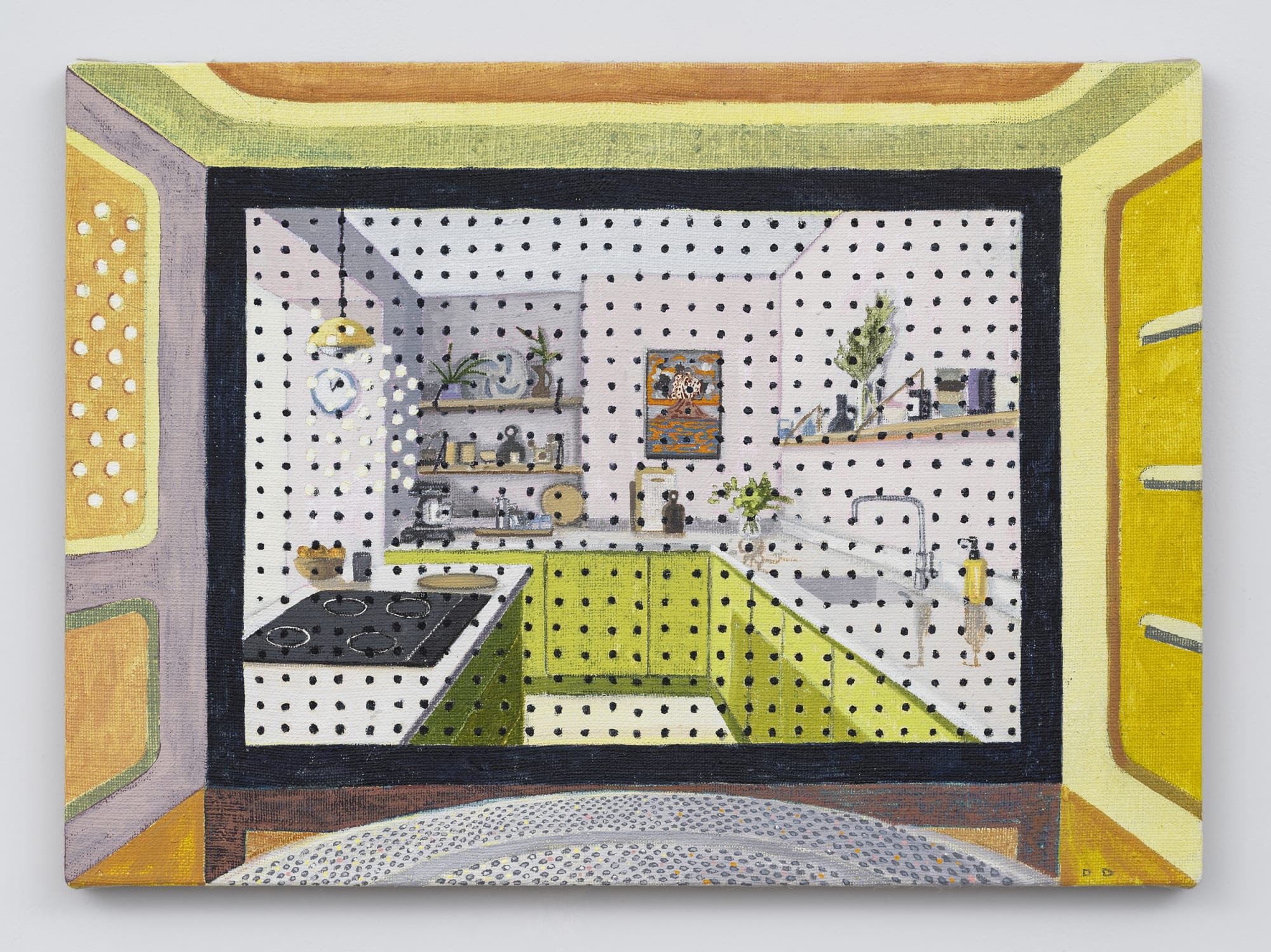 DICKON DRURY POV: You are Egg Fried Rice, 2025 Acrylic and oil on flax 31 x 42 cm 12 1/4 x 16 1/2 in