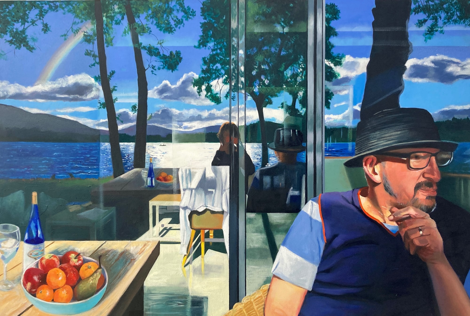Refllections: oil on canvas 61 x 91cm
