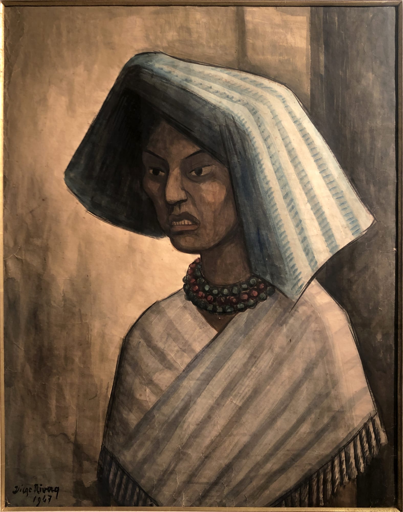 Diego Rivera, Portrait of a Mexican Woman, 1947