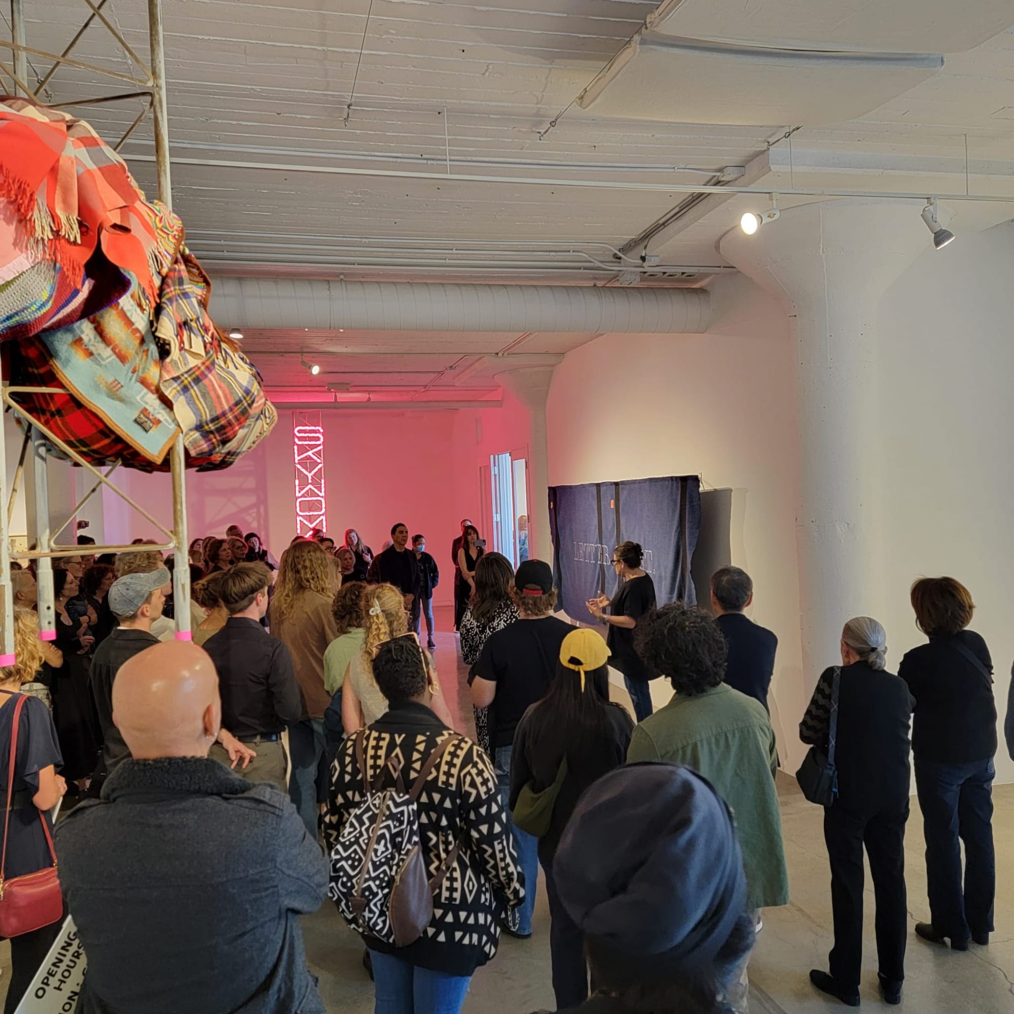 Opening day of Marie Watt: Telegraph