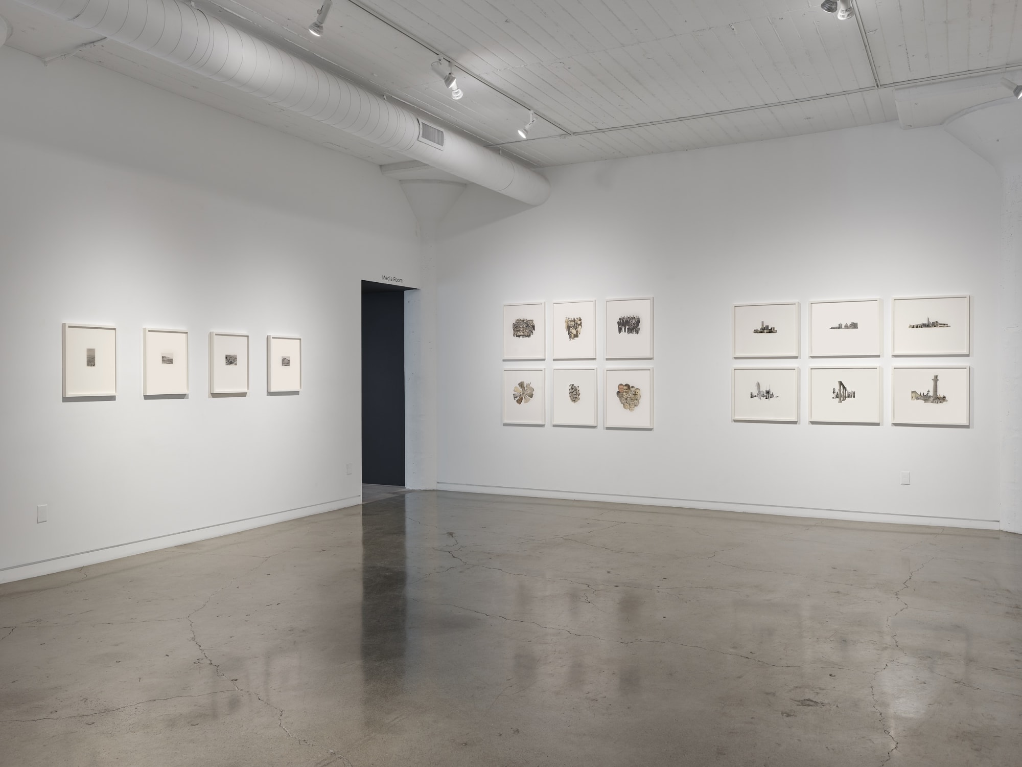 Image of a selection from We Are Things, 2020 by Alejandro Cartagena. Installation image by Chris Grunder.