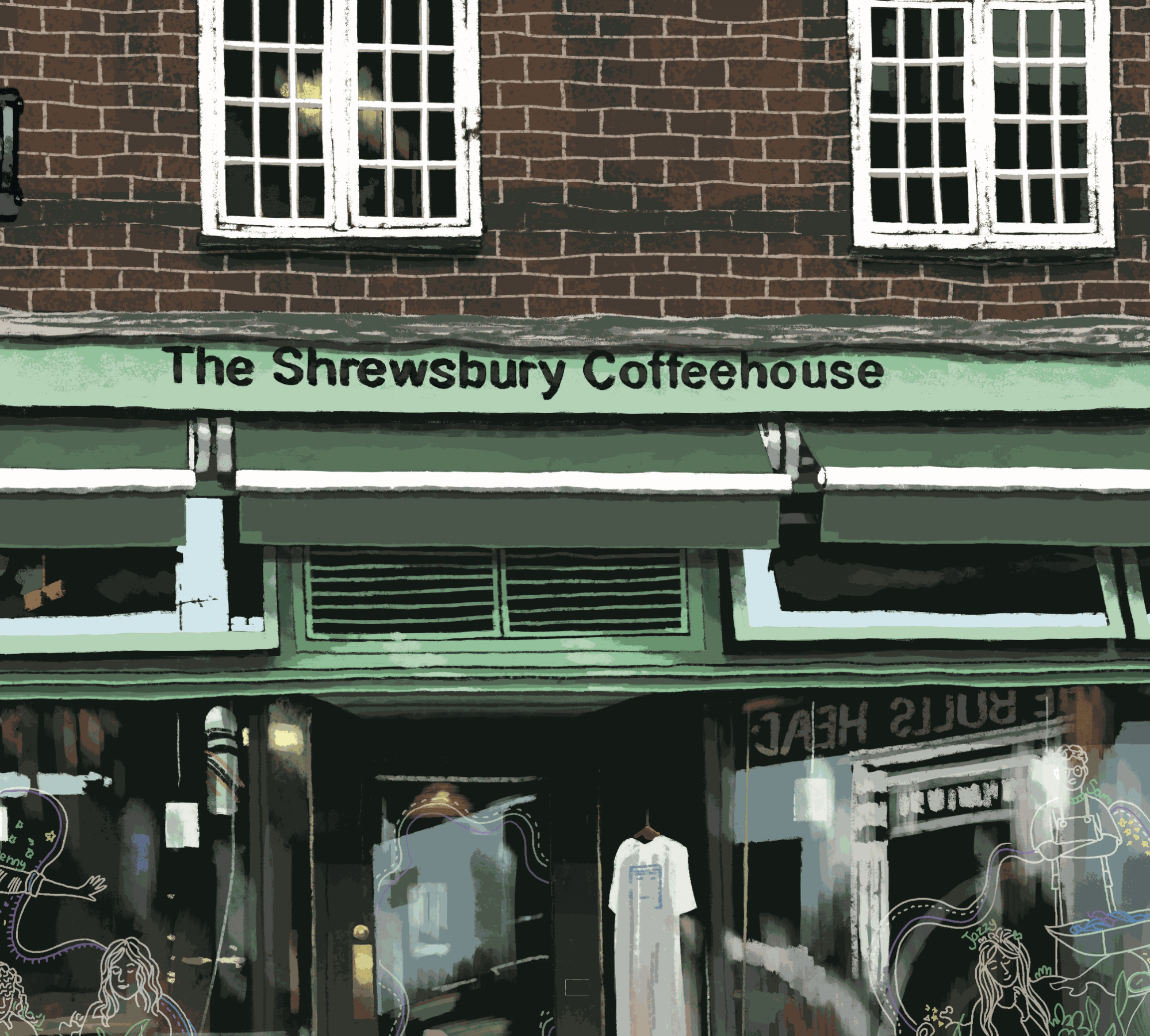 Coffee Shop by Charlie Adlard