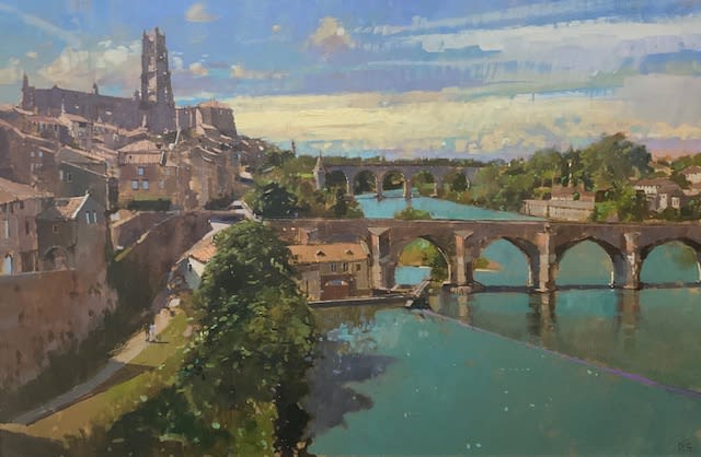 David Sawyer “Cathedral St. Ceclila” Oil on Board 61 x 91cm £5500