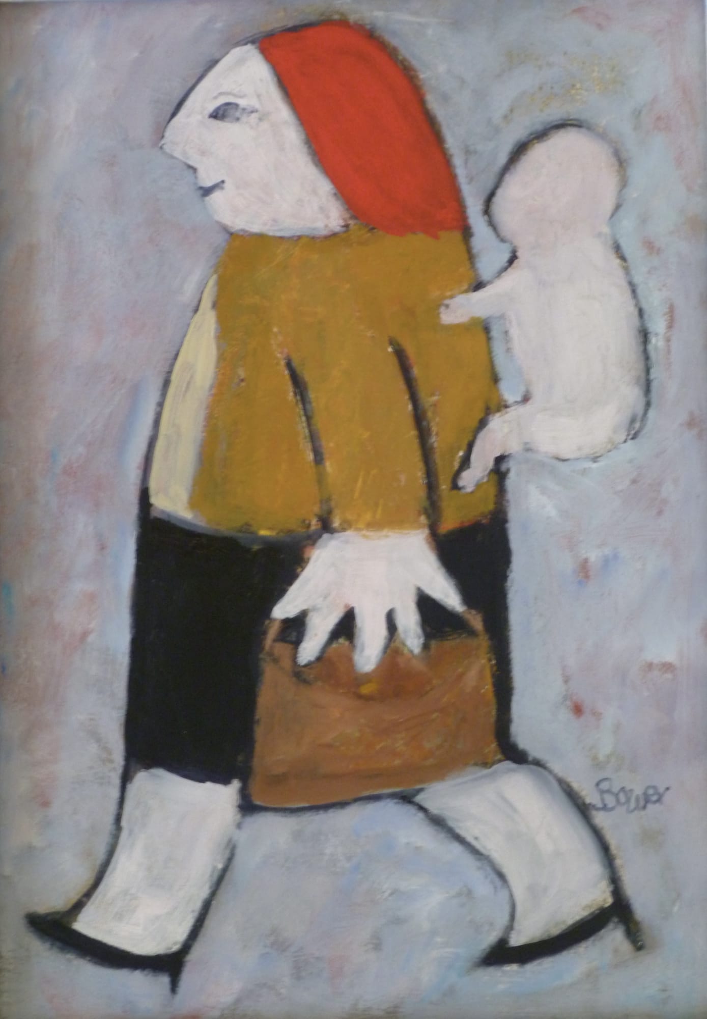 Susan Bower “Working Woman” Oil on Board 47 x 36cm £1,600