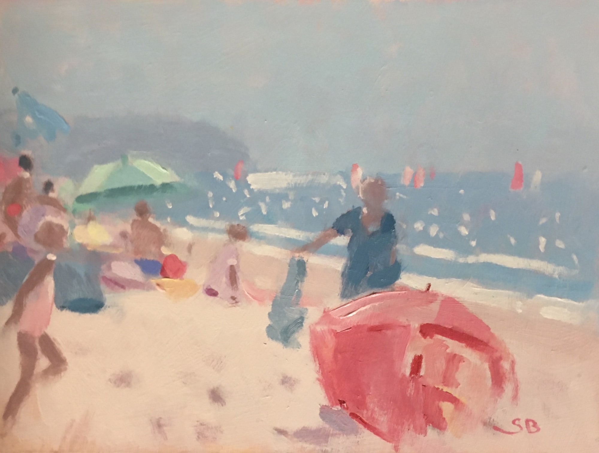 Stephen Brown “The Blue Flag” 15 x 20cm Oil on Board £525 - SOLD