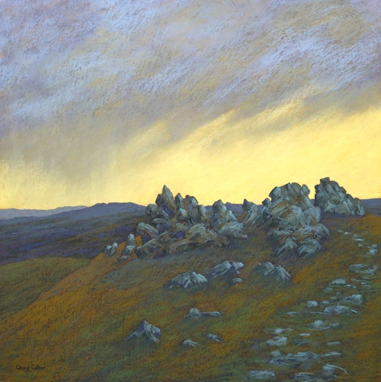 Cheryl Culver “Those Yonder Blue Hills” Pastel on Mountboard 50 x 50cm £995