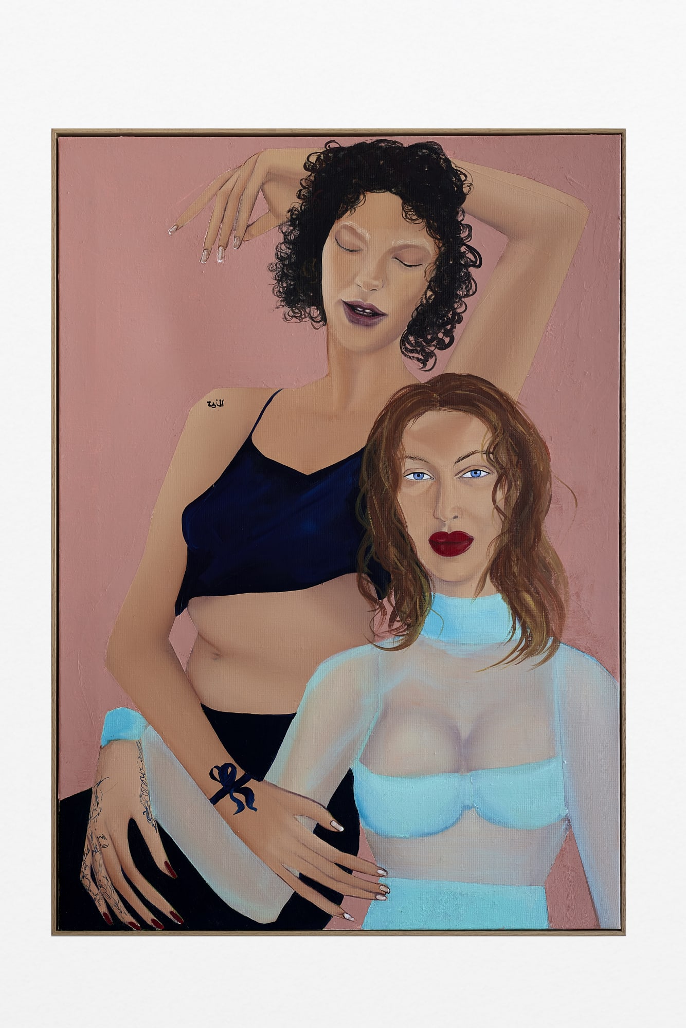 Apolonia Sokol Lalla Ramy & Simone, 2025 Oil on canvas 92 x 65 cm