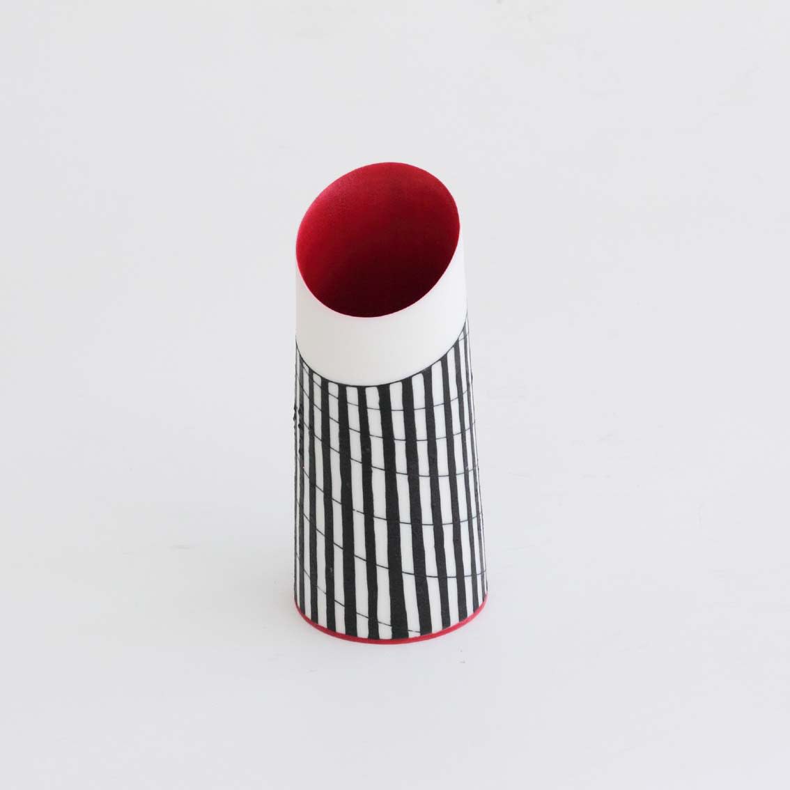 Lara Scobie, 28. Small Vase with Ruby Red Interior (ii)