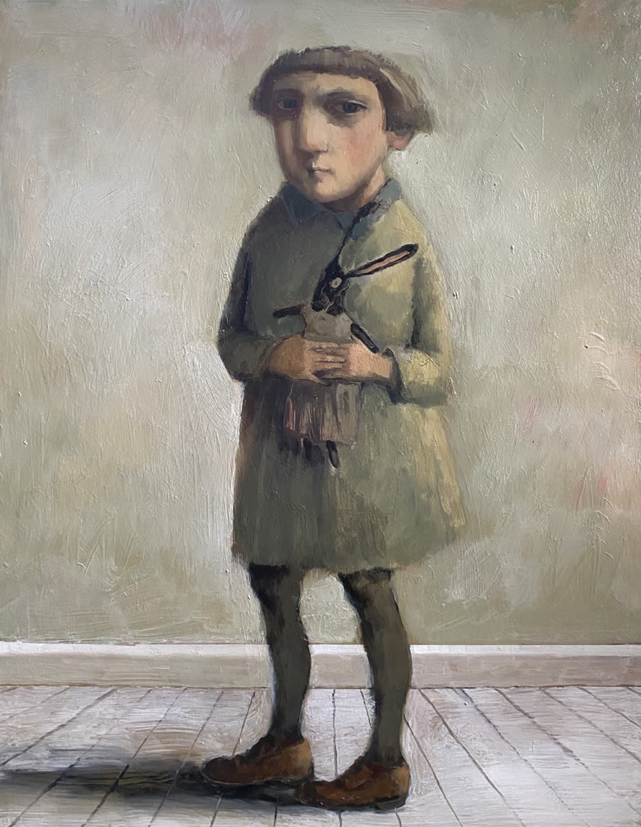 Bobbie Russon, Girl with an Old Toy Rabbit