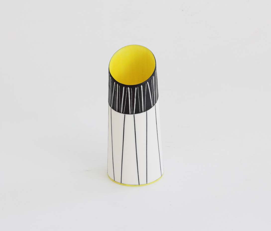 Lara Scobie, 30. Small Vase with Yellow Interior (i)