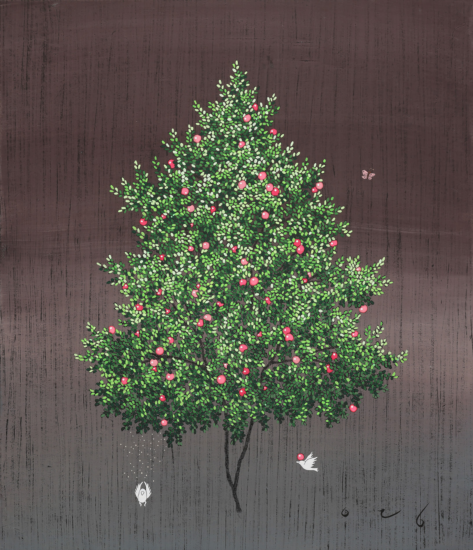 YOUNGJI LEE You Say You Love Me, 2025 Powdered pigment on Korean paper 53 x 45 cm (h x w)