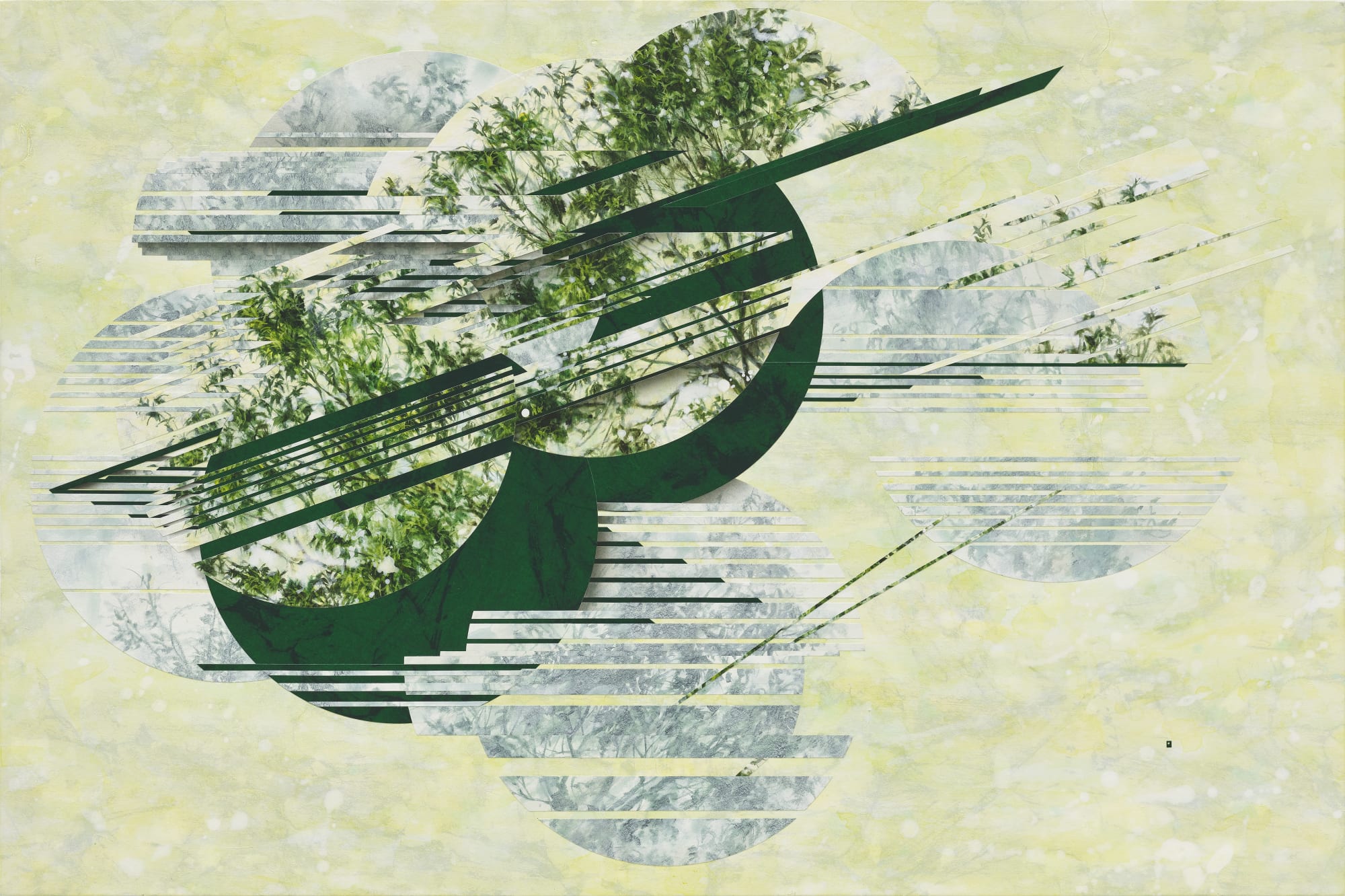 SangDeok Lee 시간의 줄기 2024 한지에 먹, 아크릴, 콜라주 60.6x90.9cm