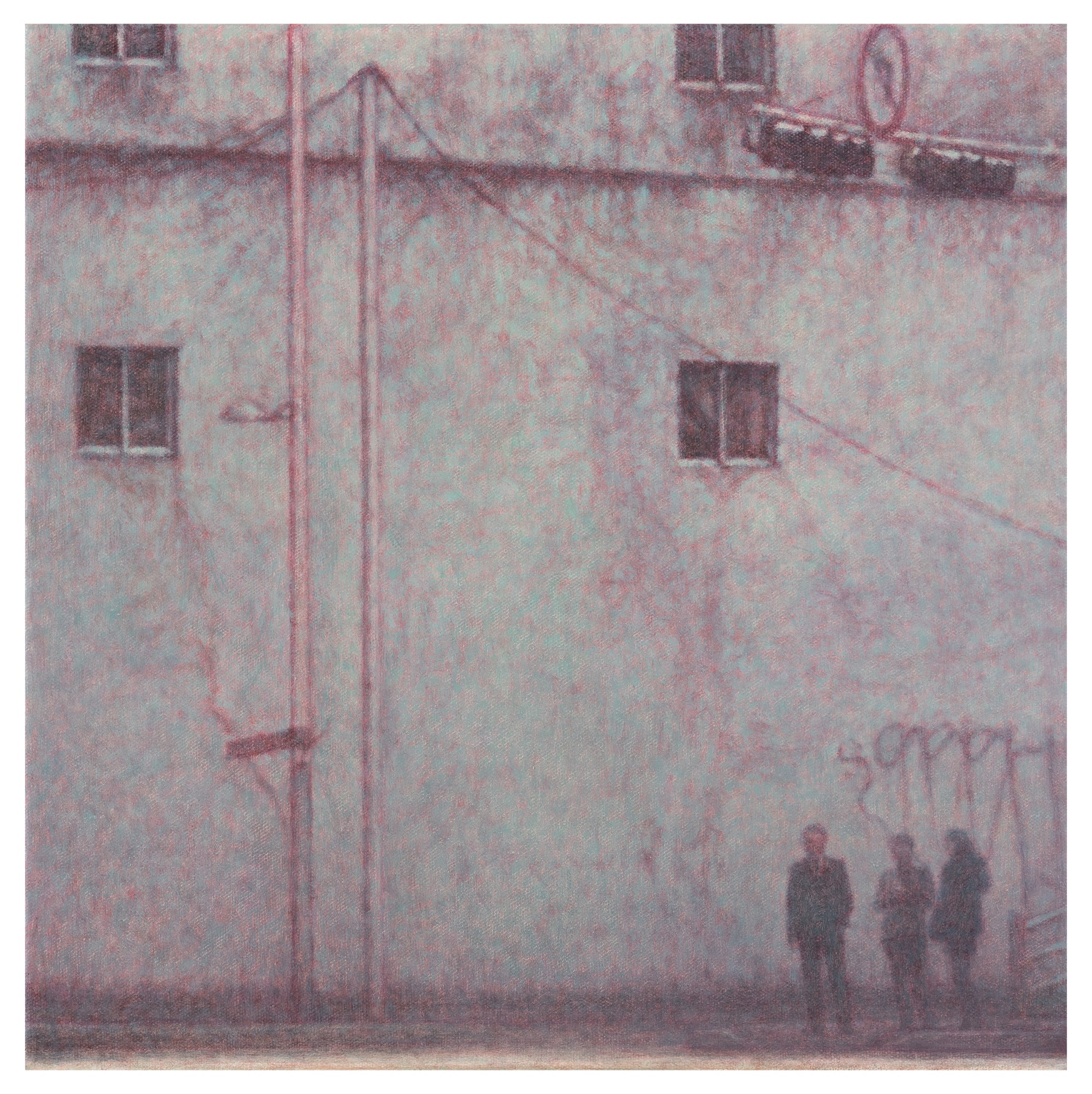 벽 앞 1 In front of a Wall 1 2020 40 x 40 cm Oil on canvas