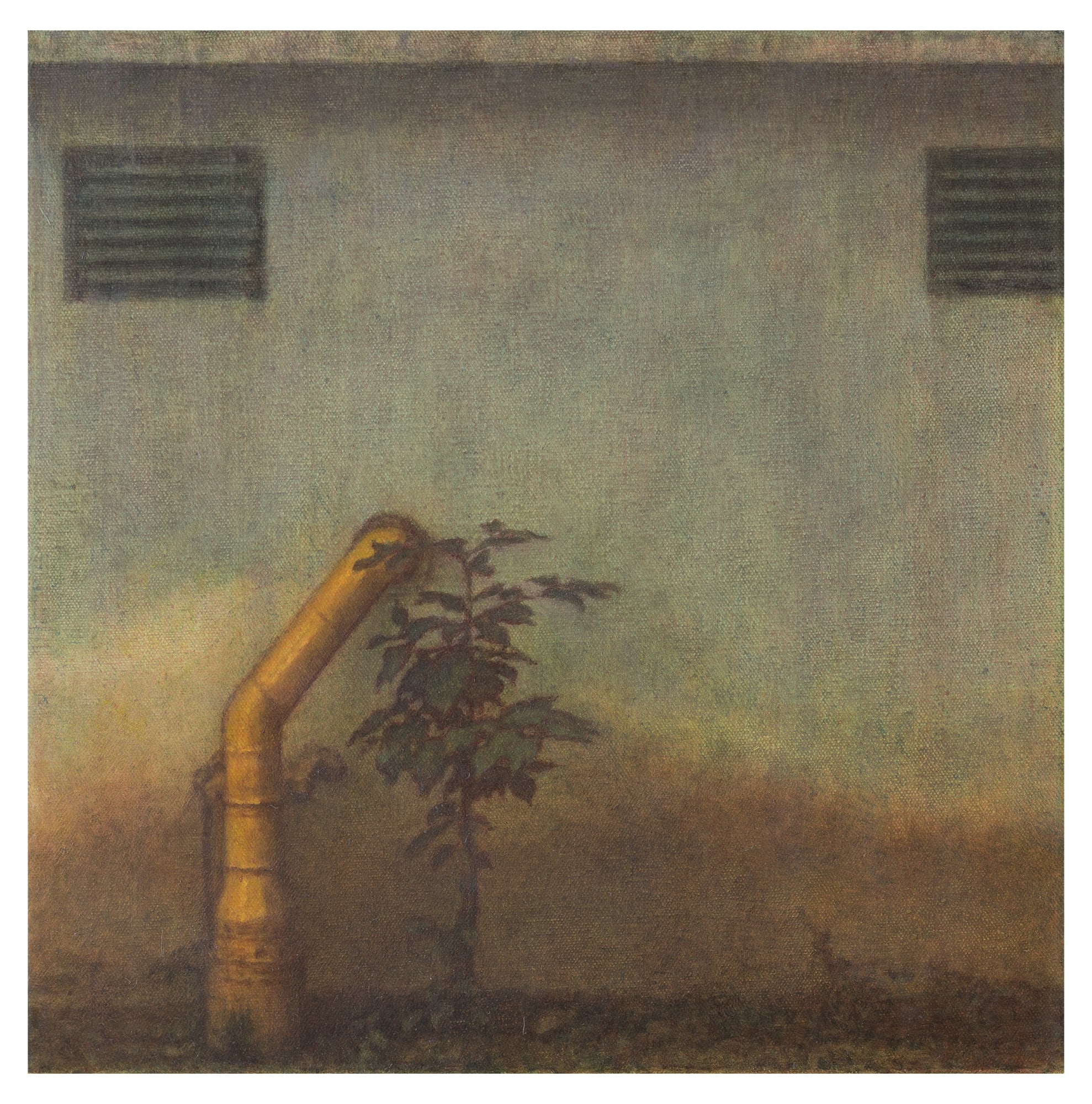 벽 앞 2 In front of a Wall 2 2020 40 x 40 cm Oil on canvas