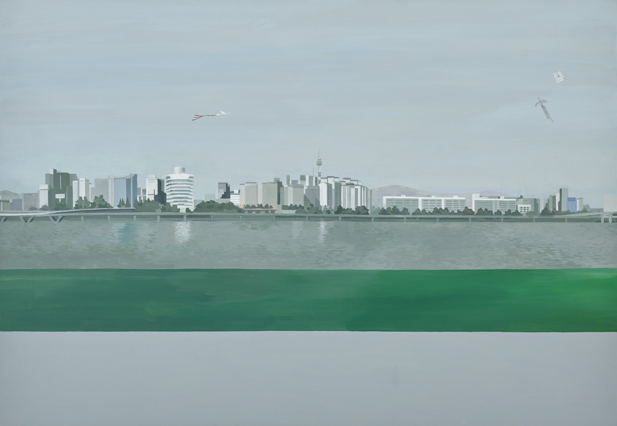 윤정선 한강공원 01 2020 Acrylic on canvas 112x162cm