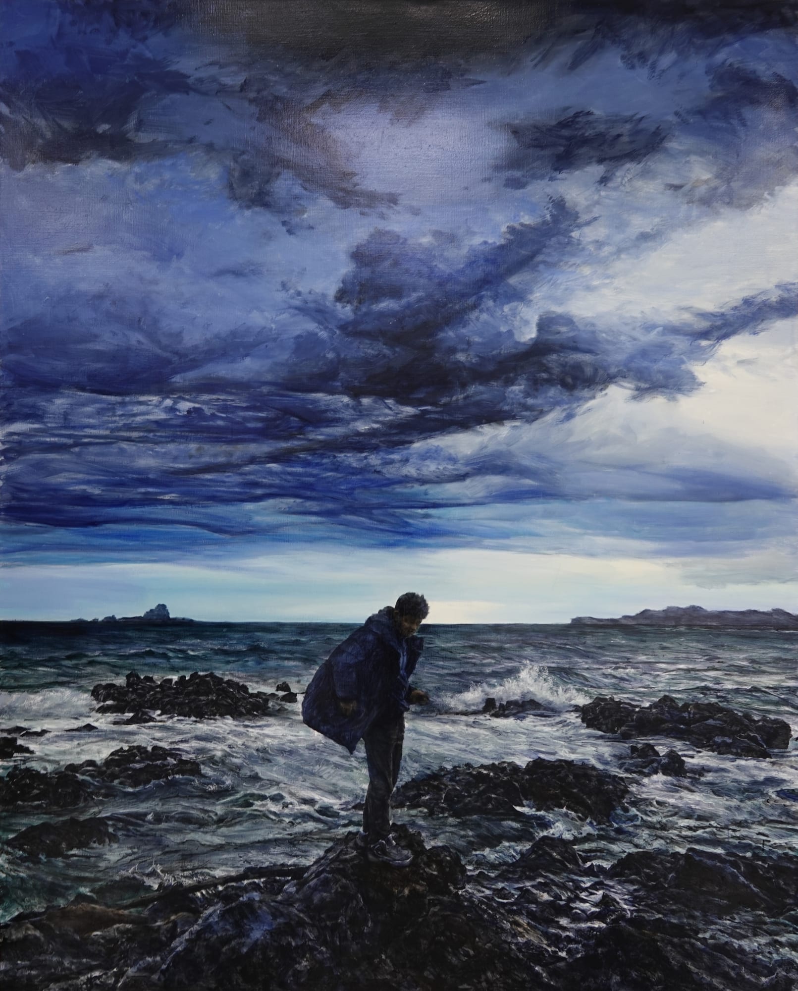 공성훈 바닷가의 남자 2019 227.3x181.8cm Oil on Canvas